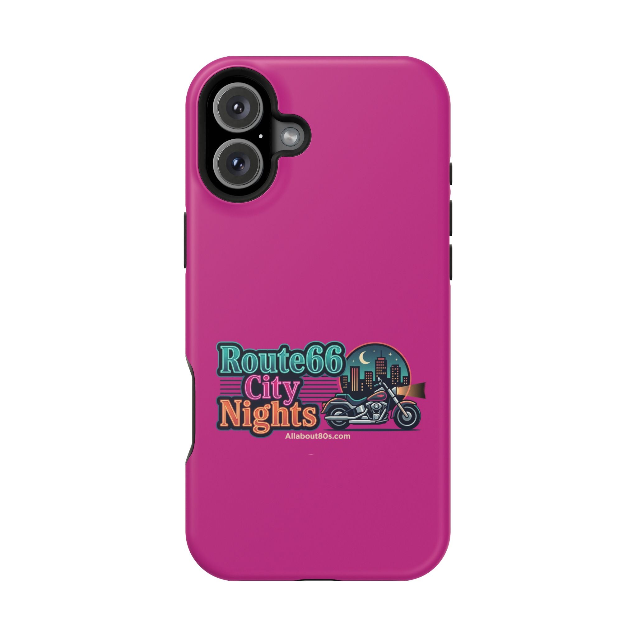 Phone Case — 'Route 66 City Nights' Magnetic Impact-Resistant Case