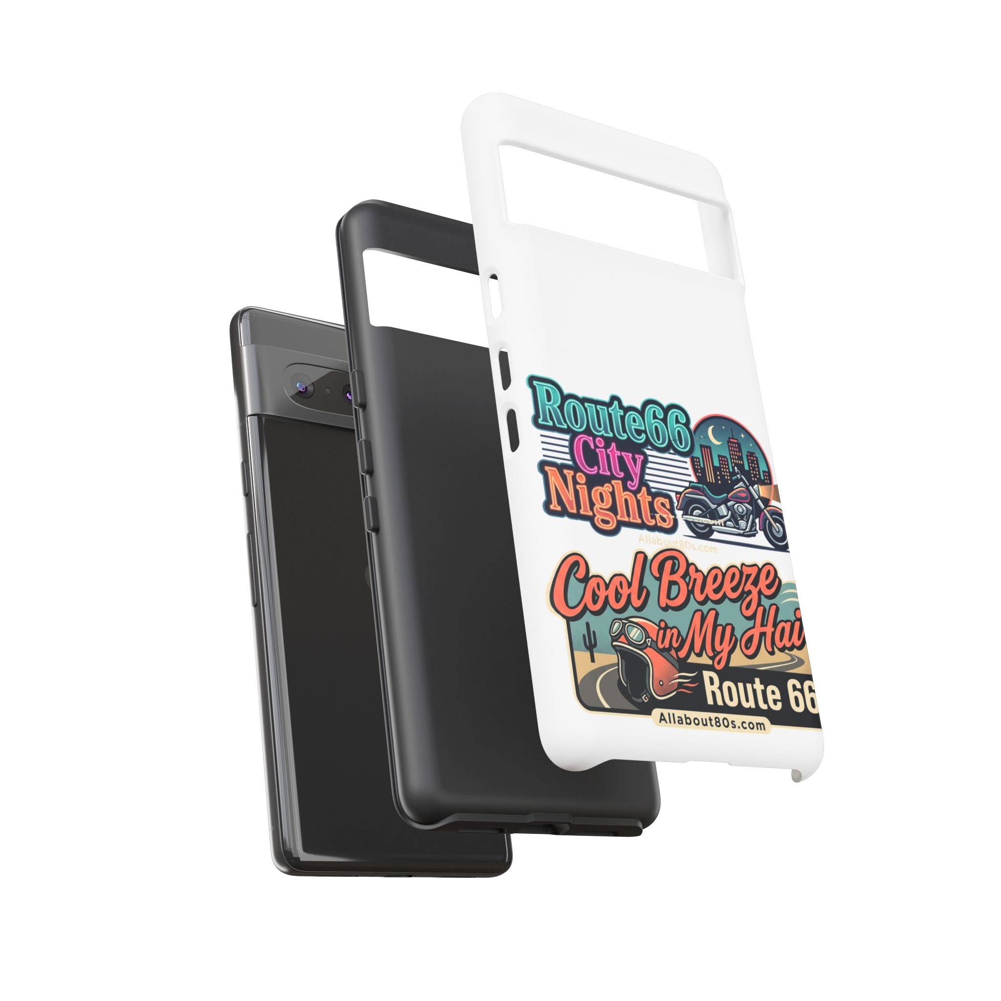 Phone Case — Route 66 City Nights Motorcycle Design