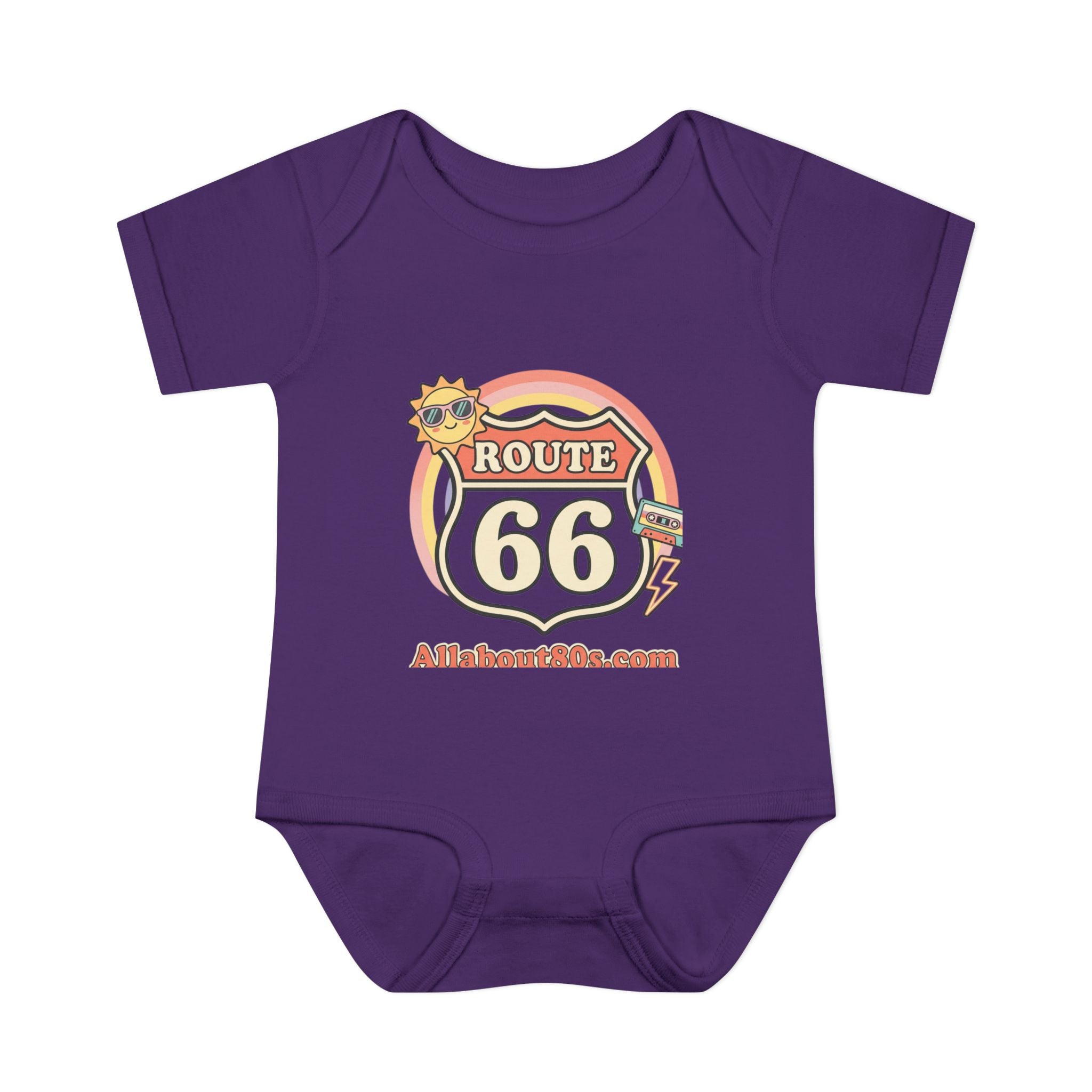 Route 66 Baby Bodysuit – Retro Travel Infant Onesie