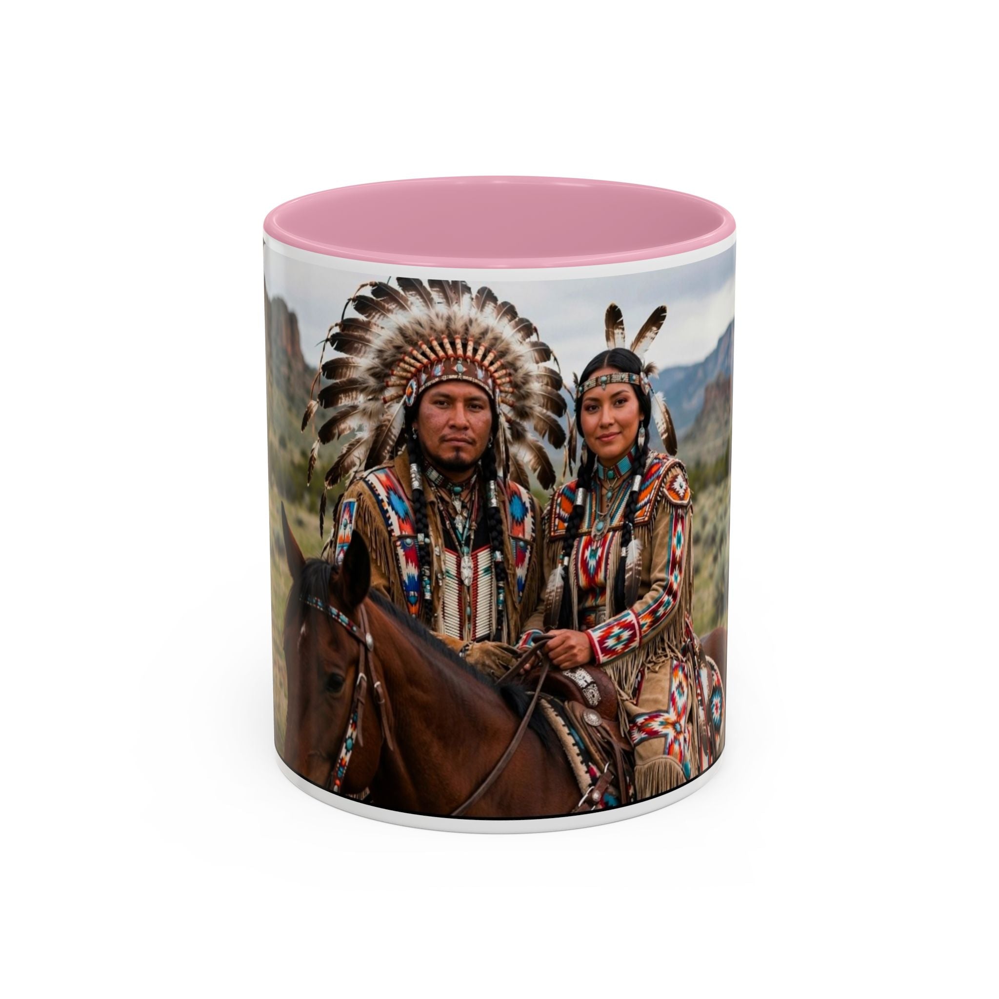 Native American Couple Photo Coffee Mug (11oz/15oz)