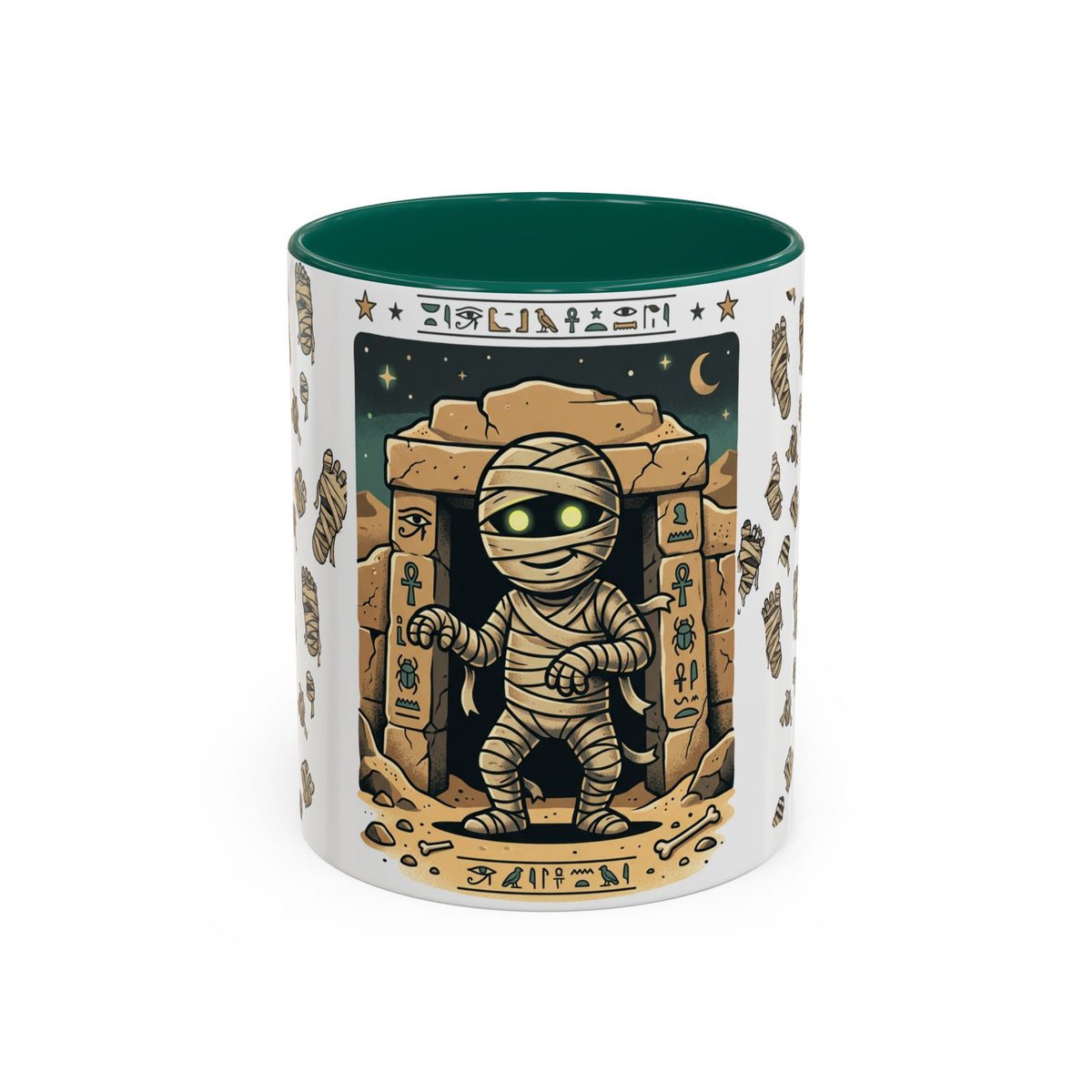 Mummy Mug – Cute Cartoon Egyptian Mummy Coffee Cup (11oz & 15oz)