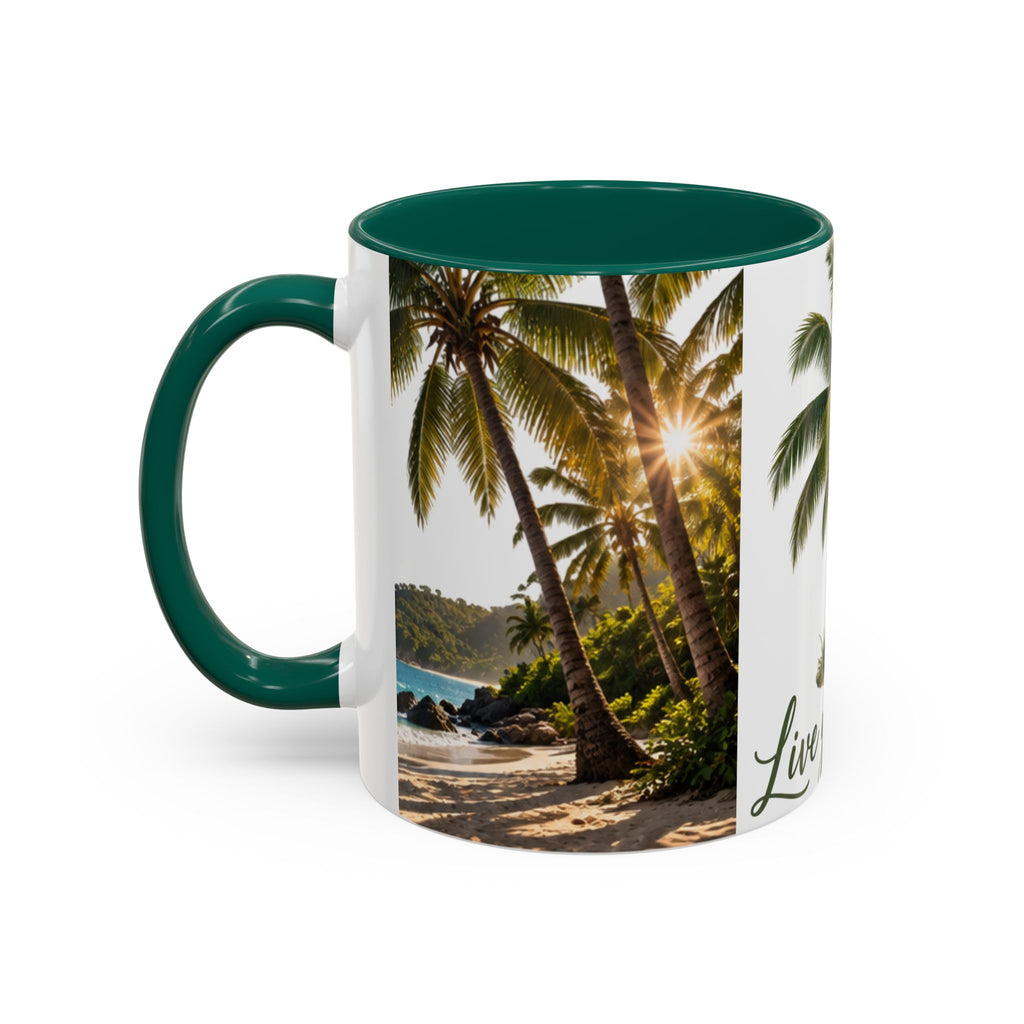 Live Your Dreams Palm Tree Mug
