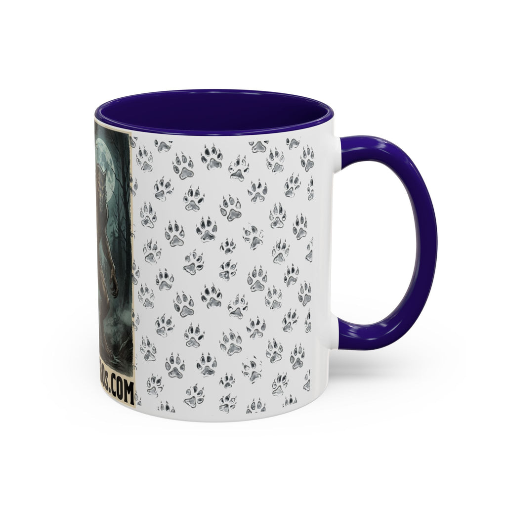 Werewolf Pawprint Mug — Gothic Moonlit Monster Coffee Cup (11oz & 15oz)