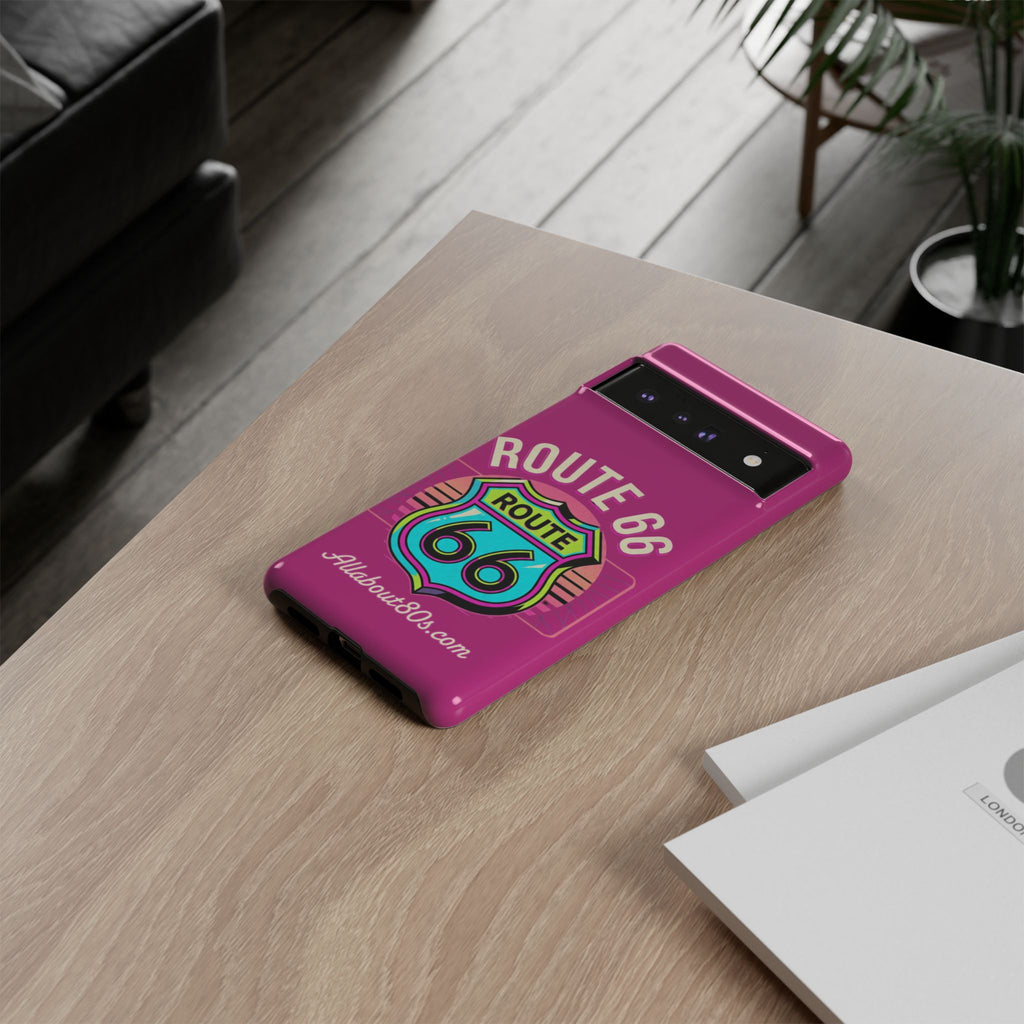 Route 66 Phone Case — Retro Neon Road Trip iPhone Cover