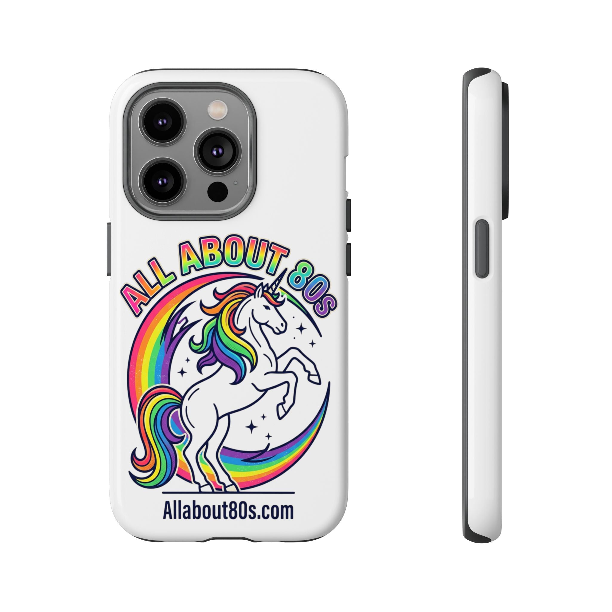 All About 80s Rainbow Unicorn Phone Case