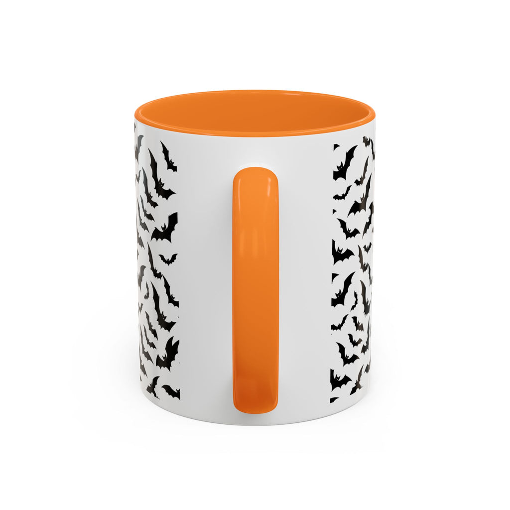 Vampire Dracula Bat Pattern Coffee Mug – Gothic Halloween 11oz/15oz