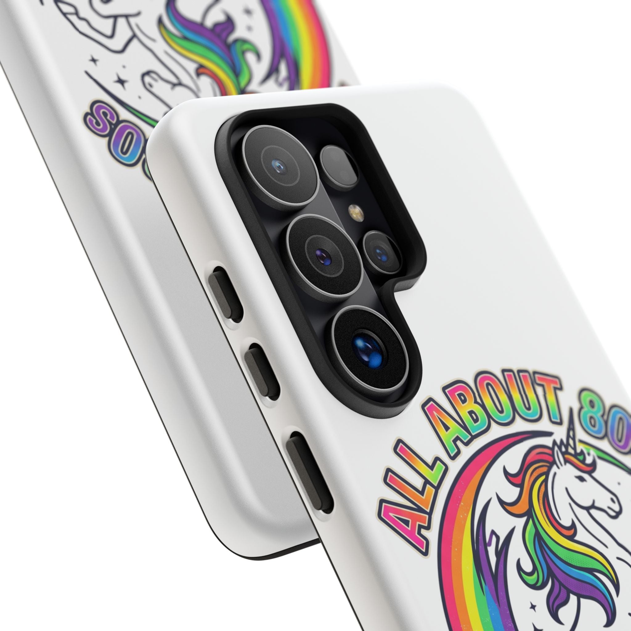 All About 80s Rainbow Unicorn Phone Case