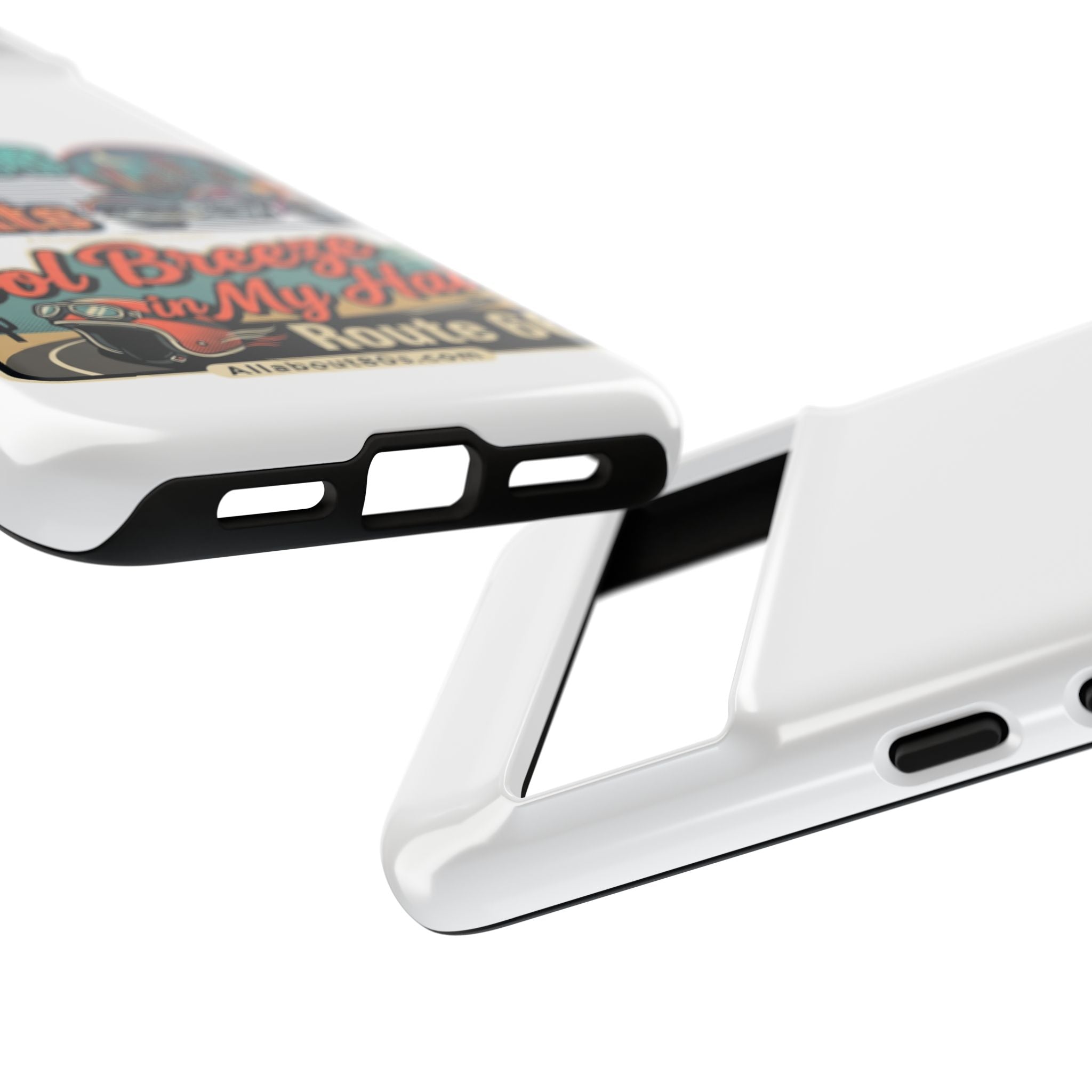 Phone Case — Route 66 City Nights Motorcycle Design