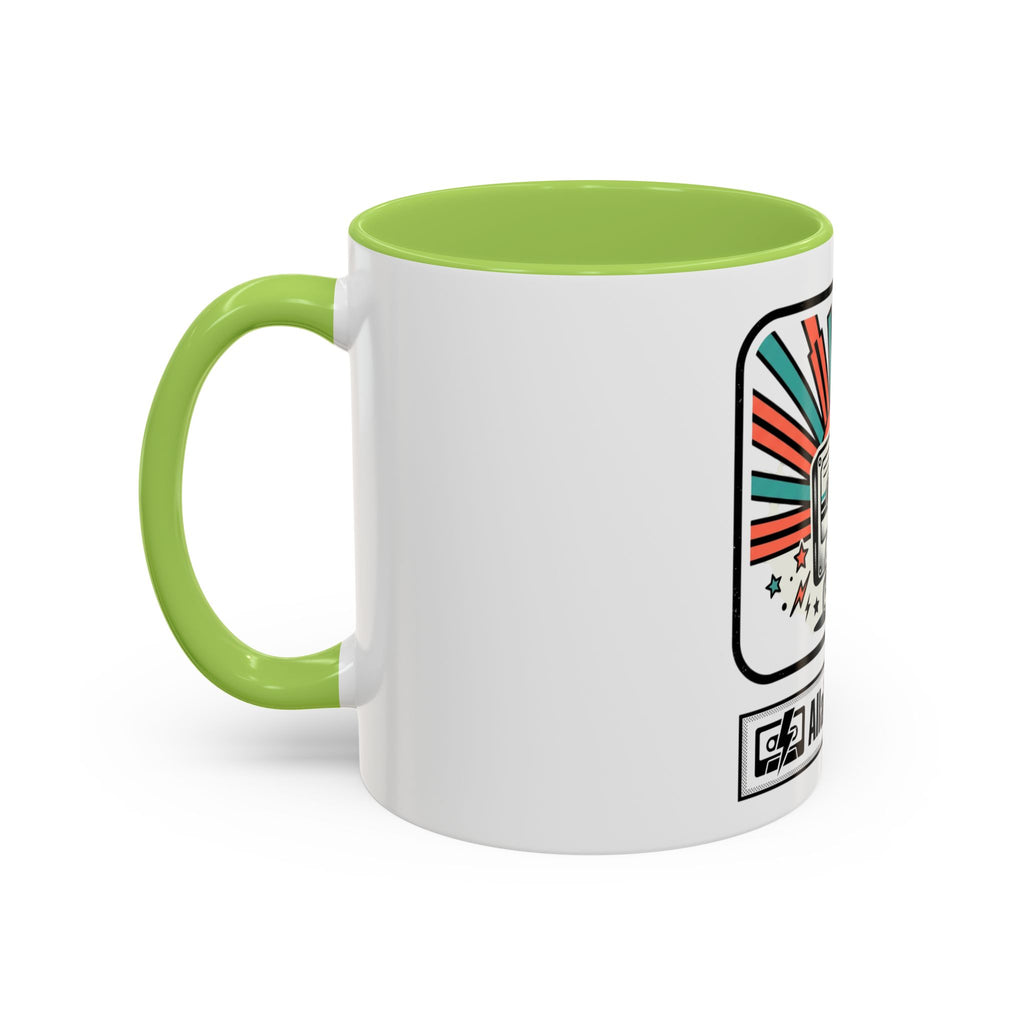Allabout80s.com Retro Logo Accent Coffee Mug (11/15oz)