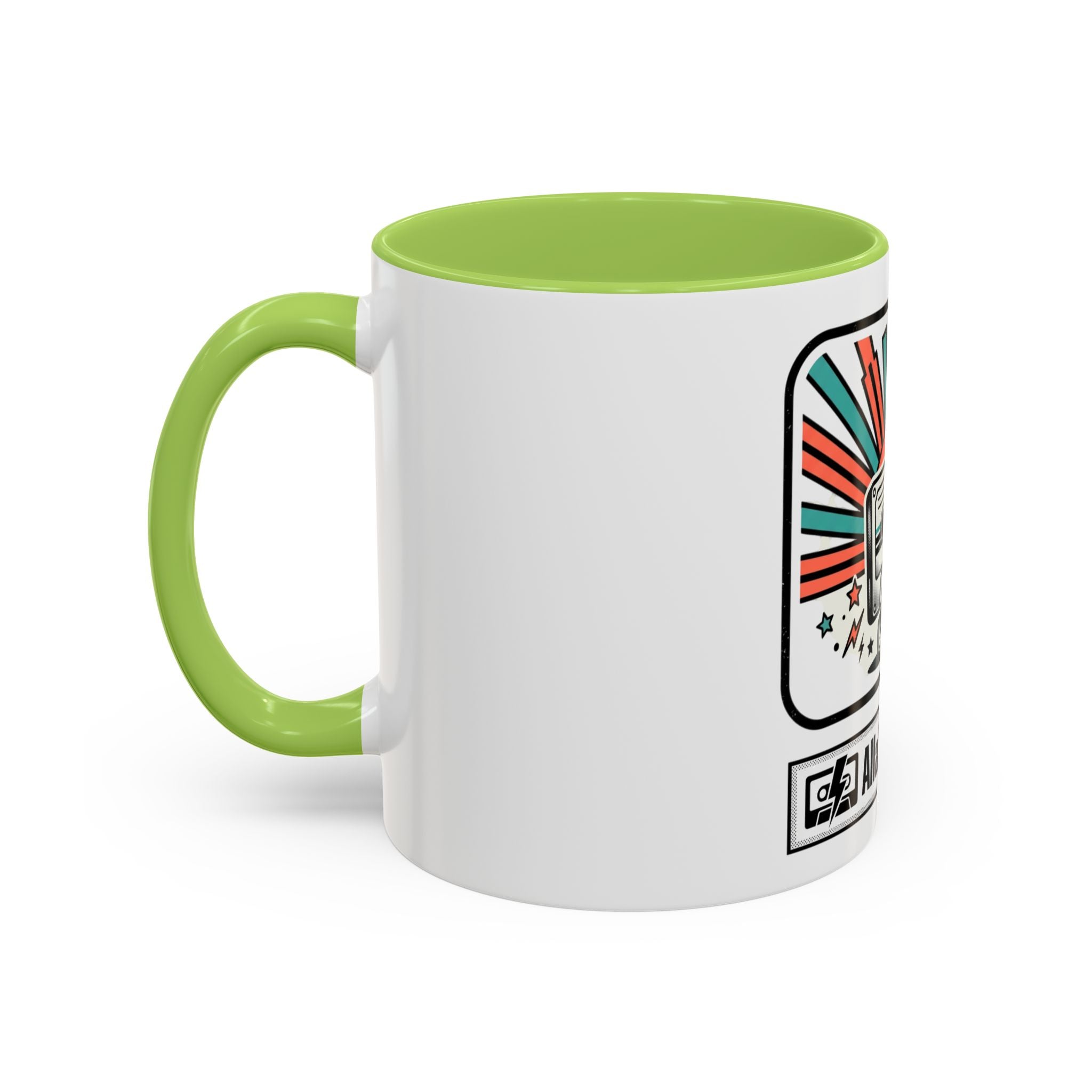 Allabout80s.com Retro Logo Accent Coffee Mug (11/15oz)