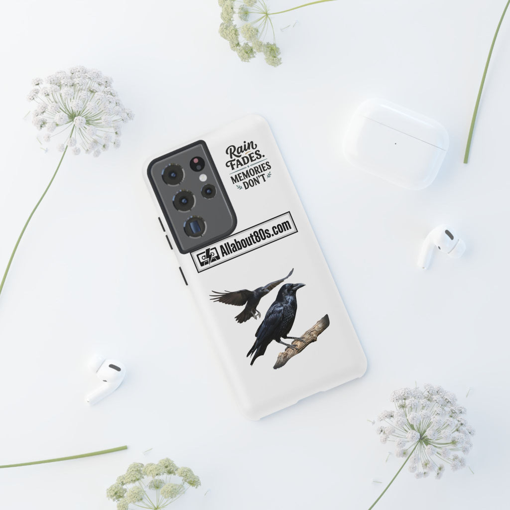 Raven Flight Phone Case — Protective iPhone Case with Black Crow Design