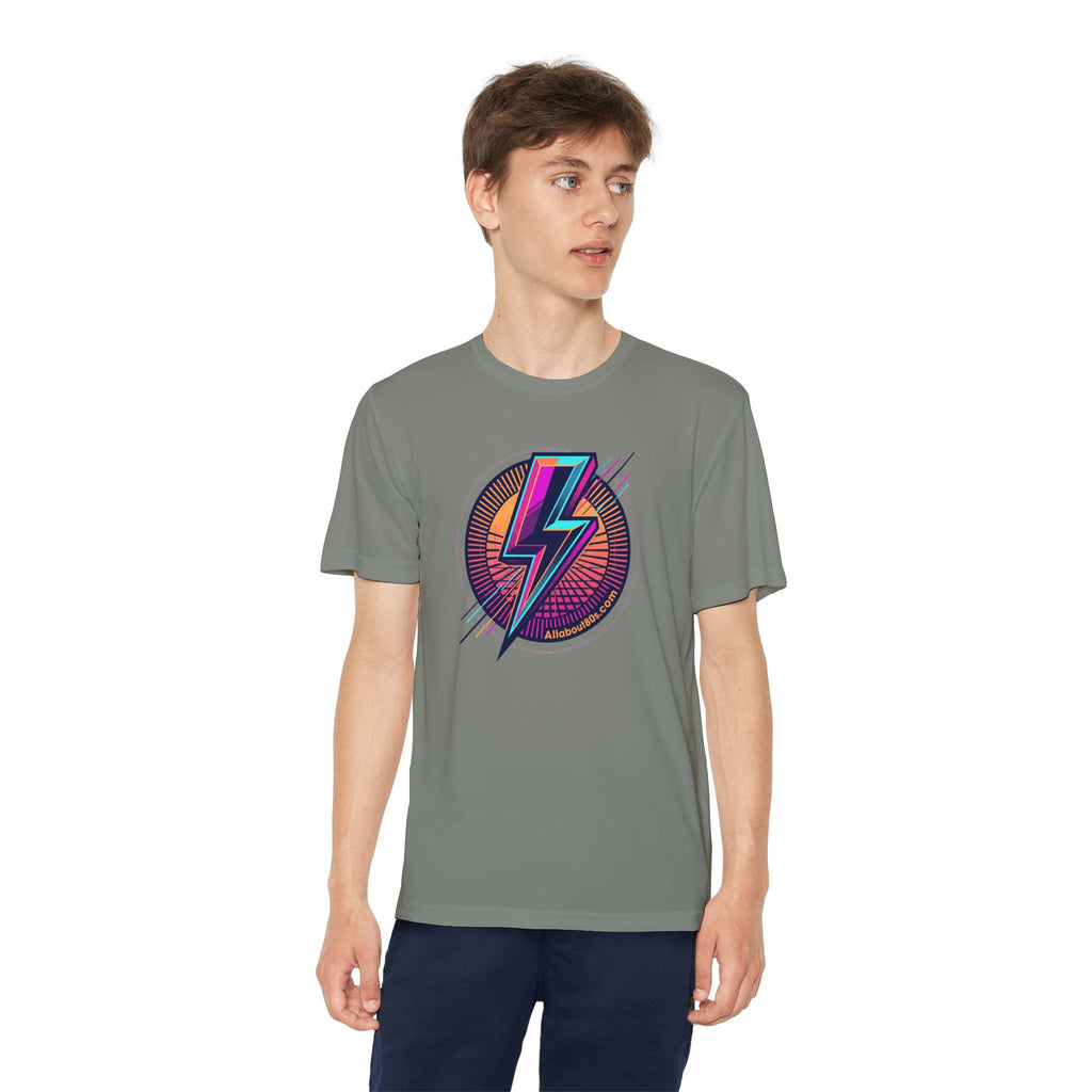 Youth Lightning Bolt Tee – Retro 80s AllAbout80s.com Graphic Shirt