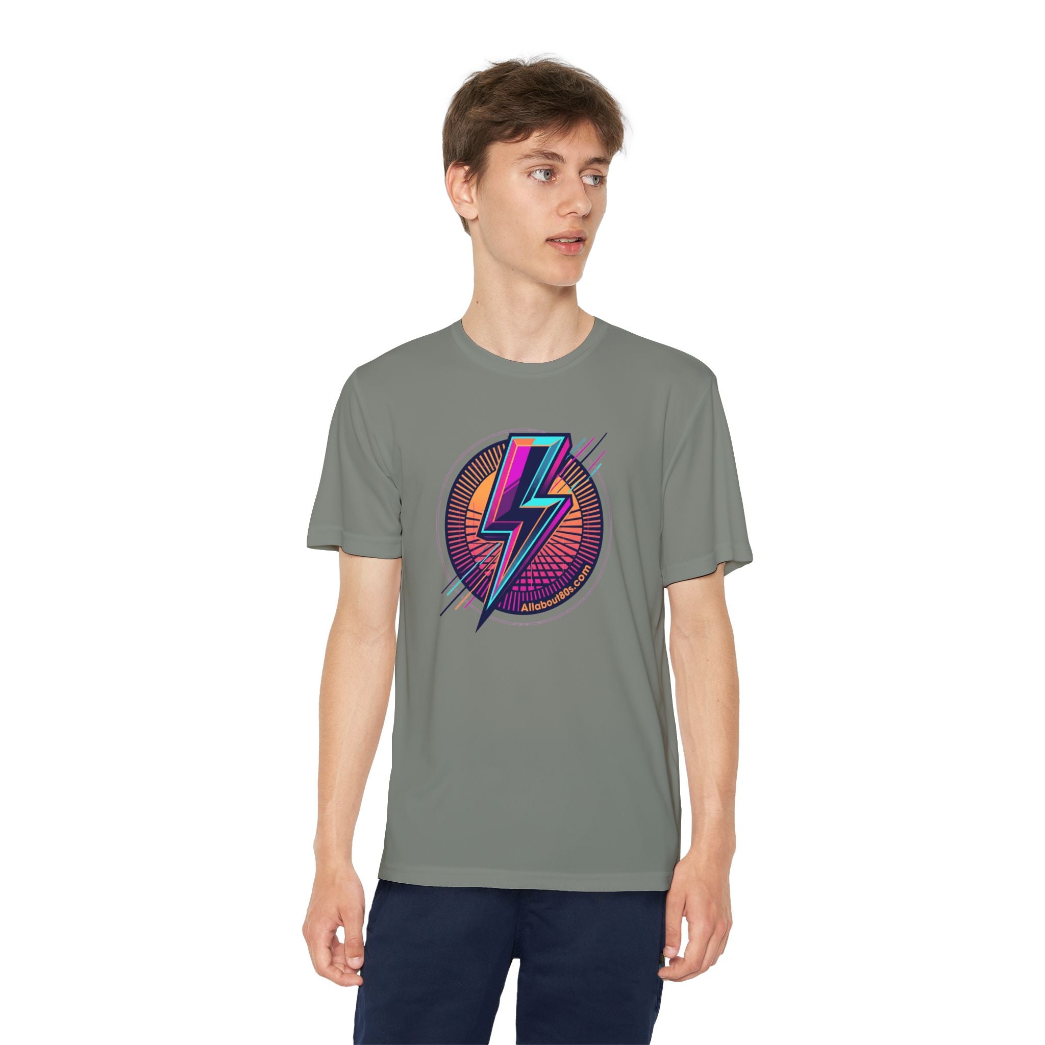 Youth Lightning Bolt Tee – Retro 80s AllAbout80s.com Graphic Shirt