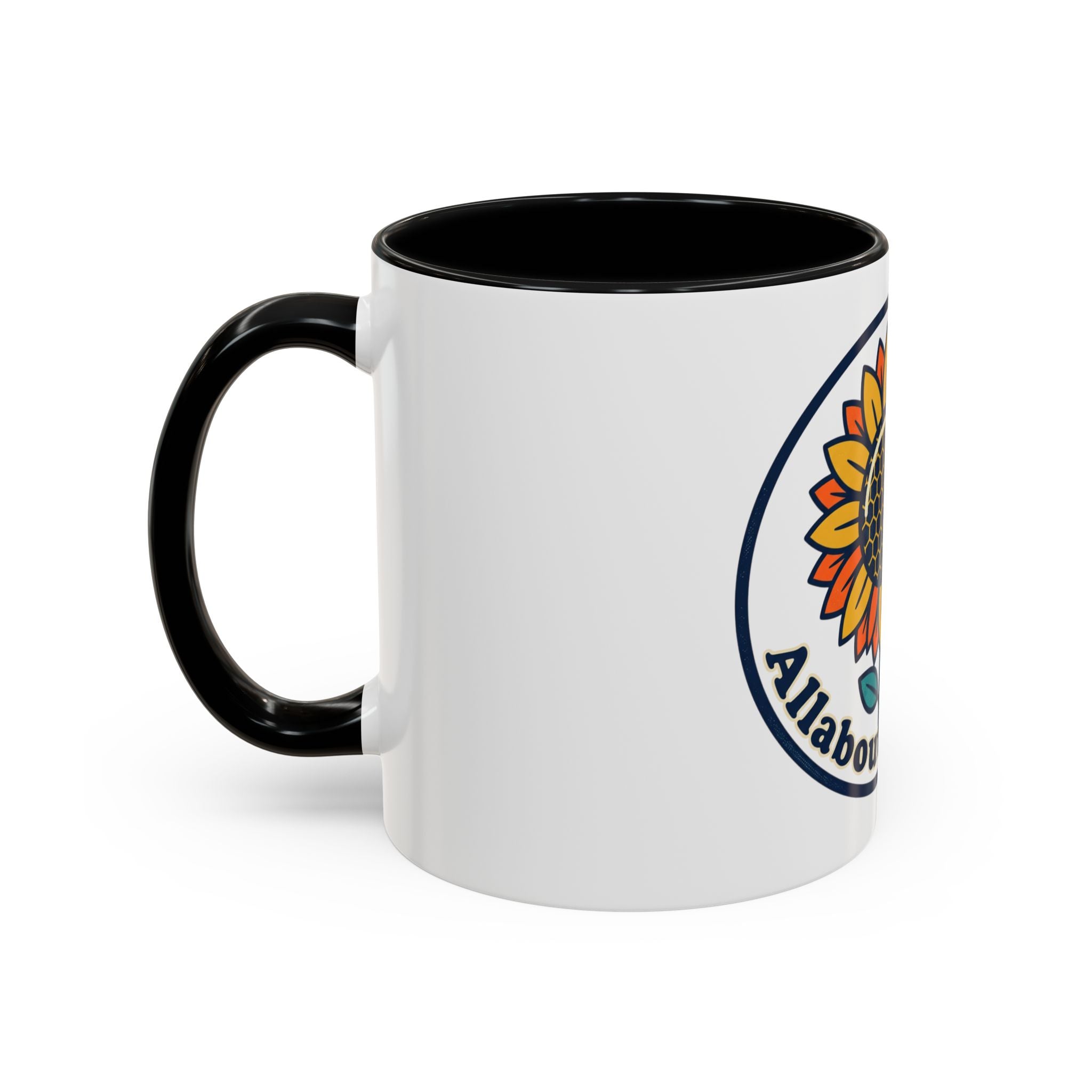 AllAbout80s Sunflower Accent Coffee Mug (11/15oz)
