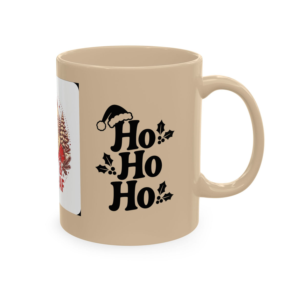 Merry & Bright AF Christmas Santa Ceramic Mug