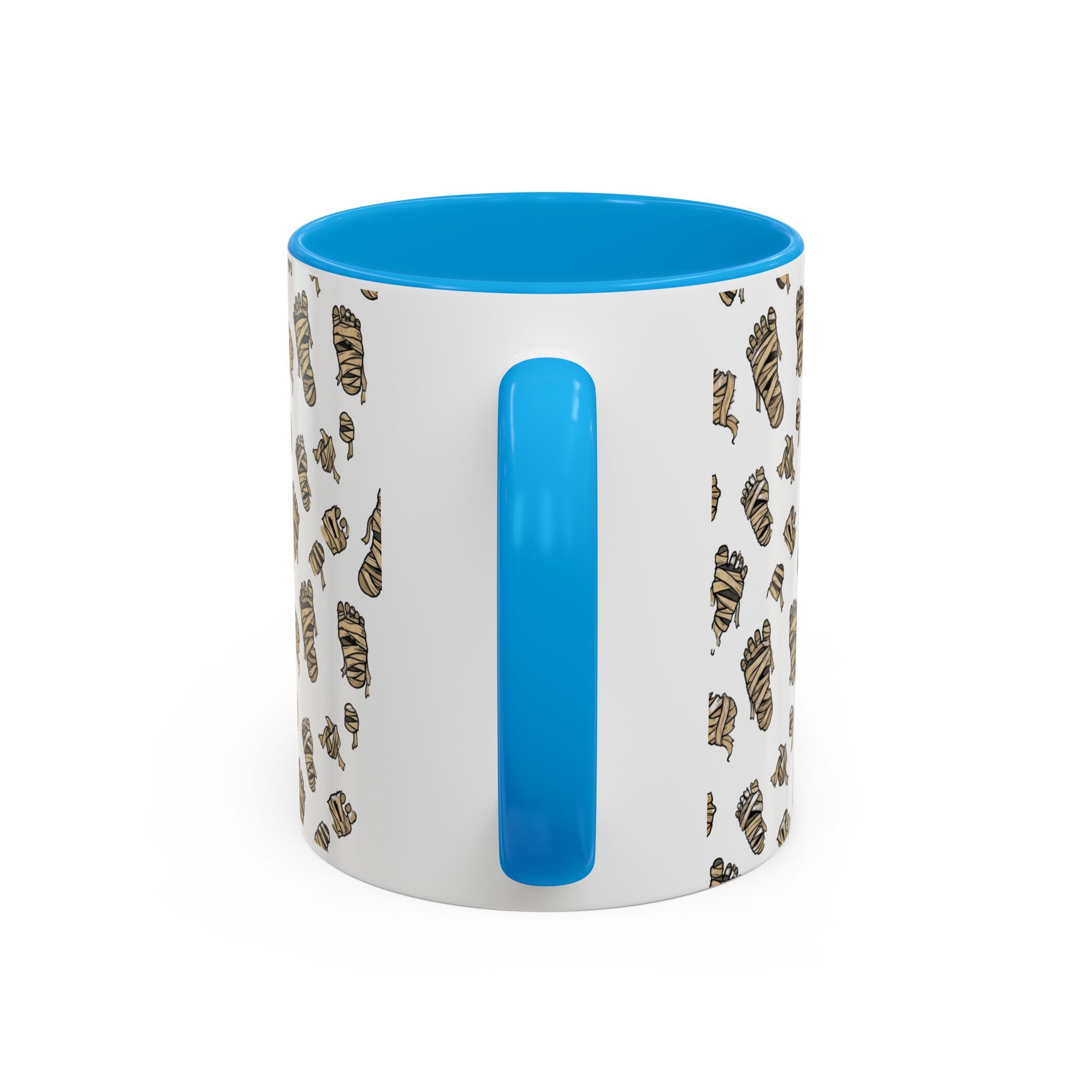 Mummy Pattern Coffee Mug (11oz & 15oz) – Retro Monster Tea Cup with AllAbout80s.com Design