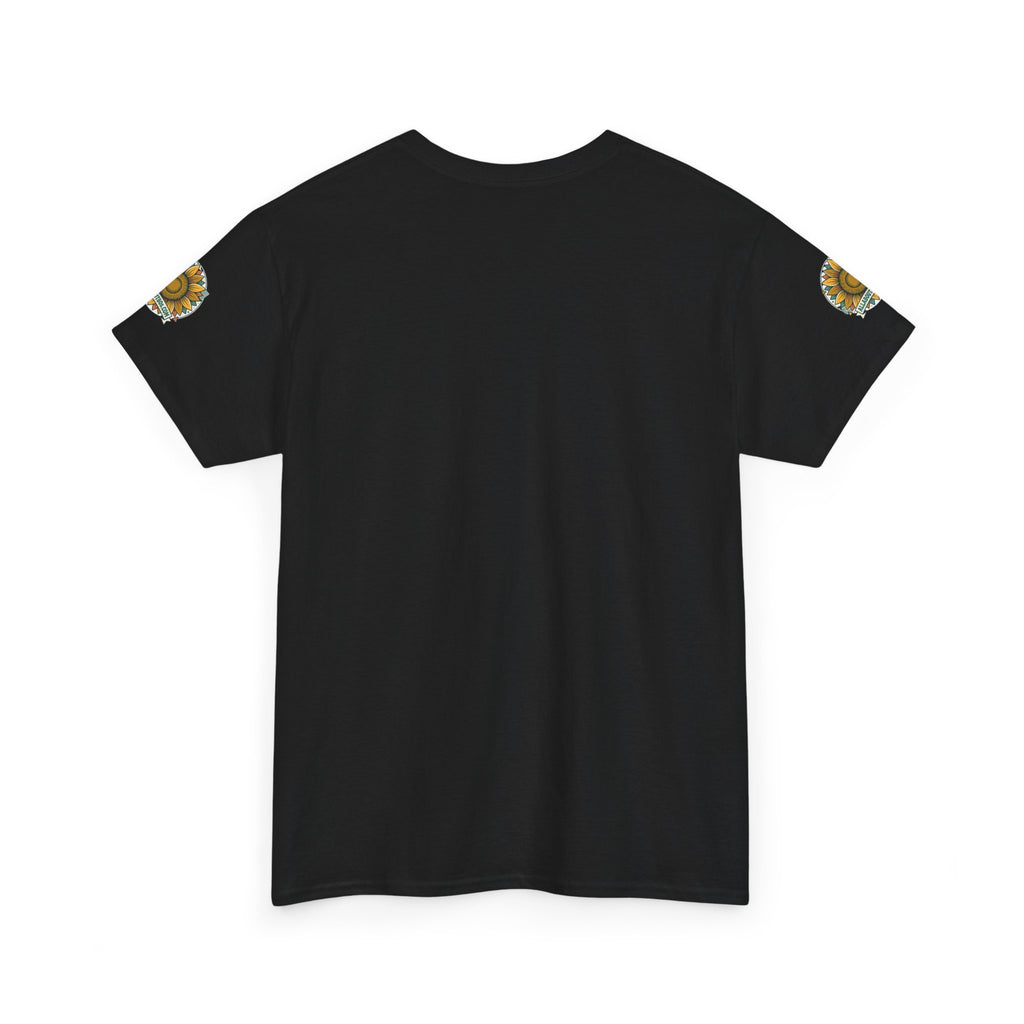 Sunflower Logo T-Shirt — AllAbout80s.com Vintage Floral Tee