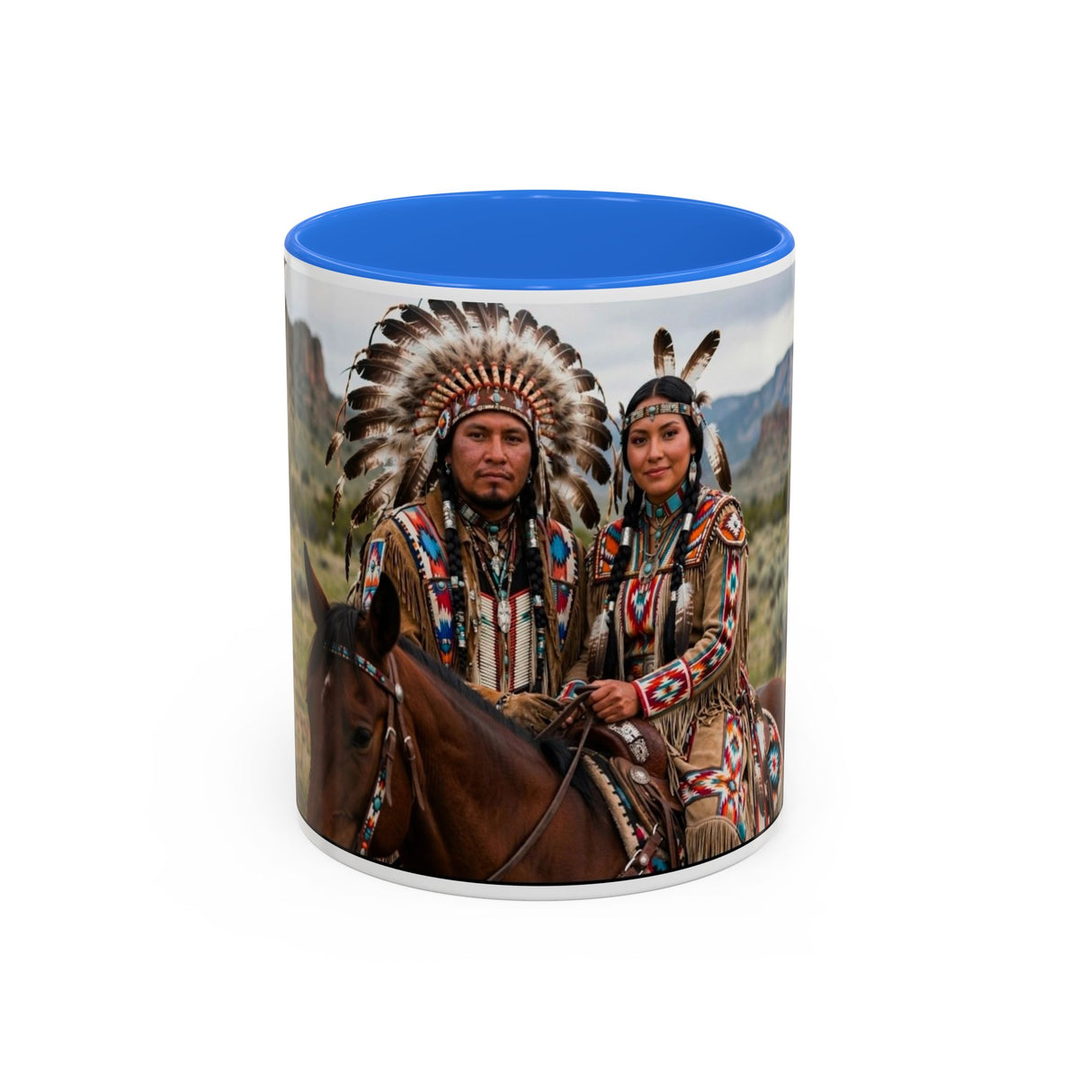 Native American Couple Photo Coffee Mug (11oz/15oz)