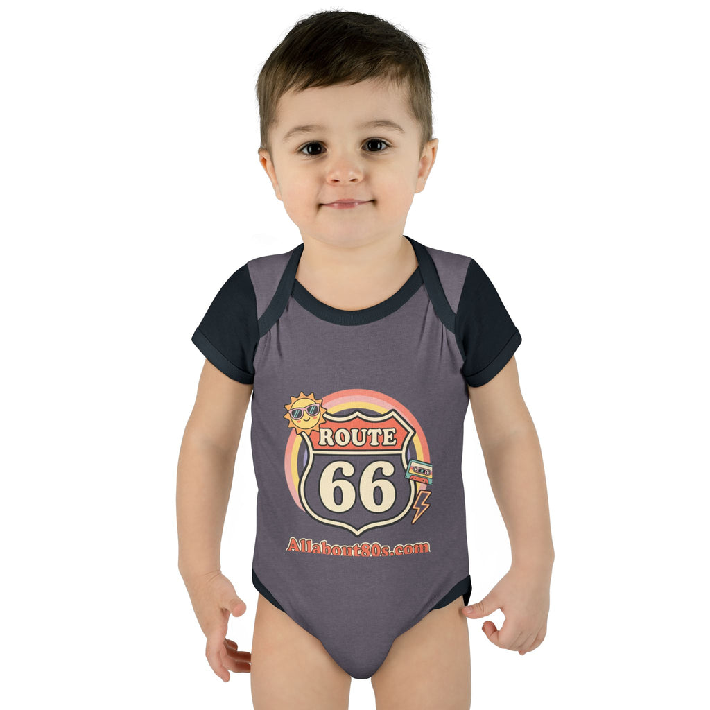 Route 66 Baby Bodysuit – Retro Travel Infant Onesie