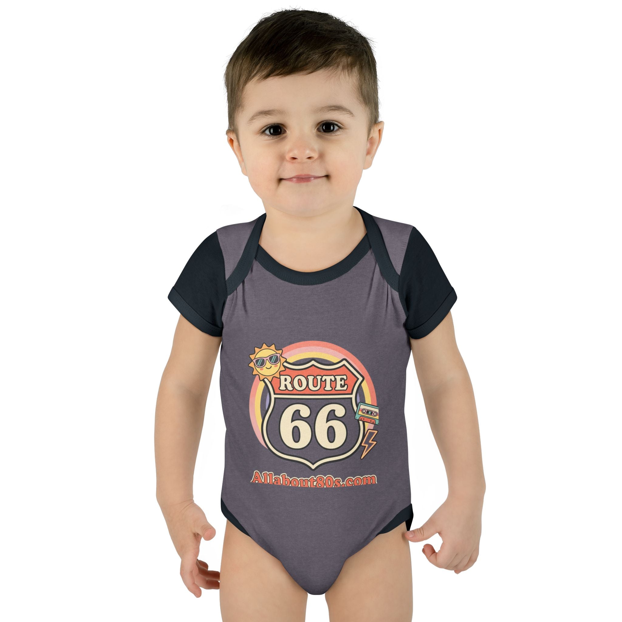Route 66 Baby Bodysuit – Retro Travel Infant Onesie
