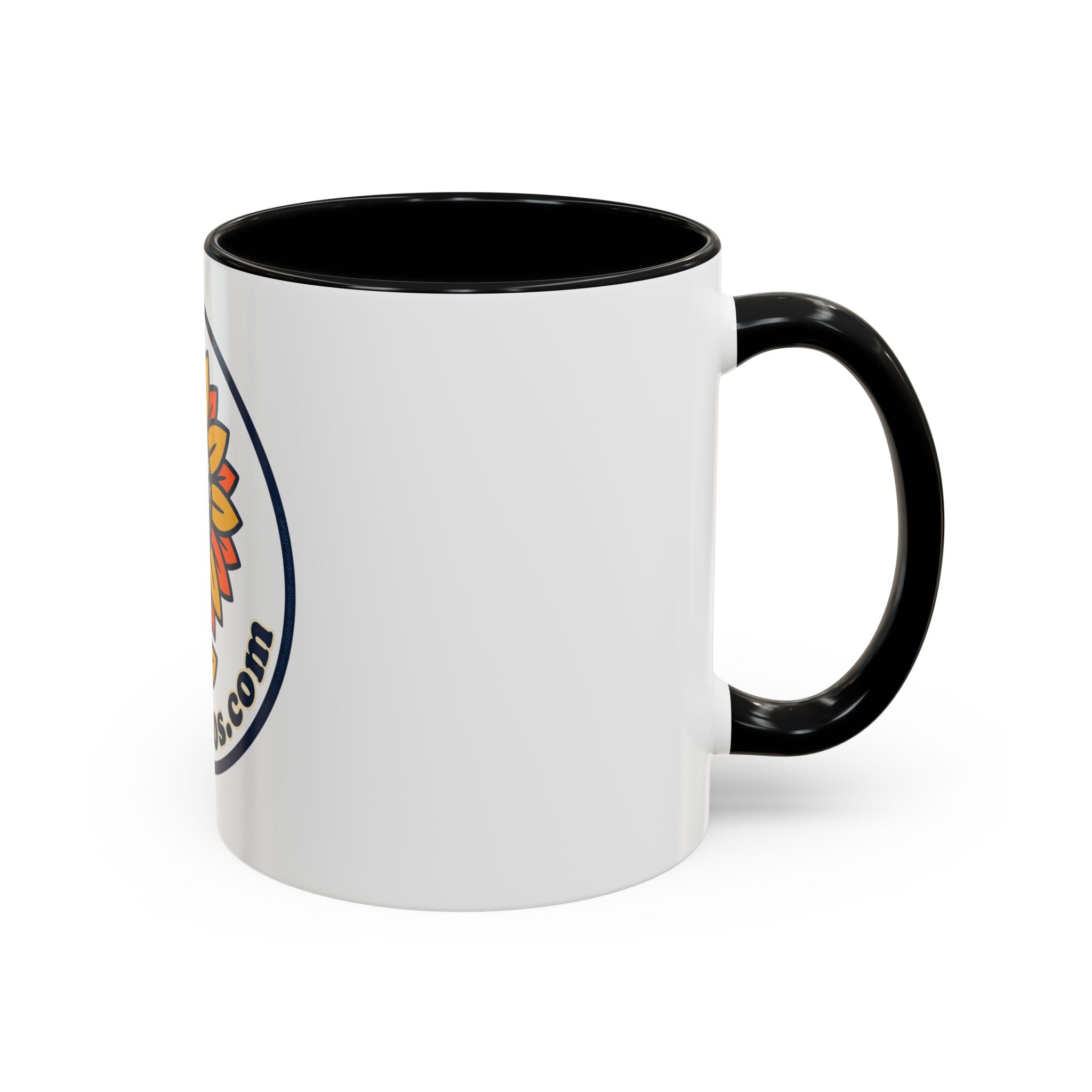 AllAbout80s Sunflower Accent Coffee Mug (11/15oz)