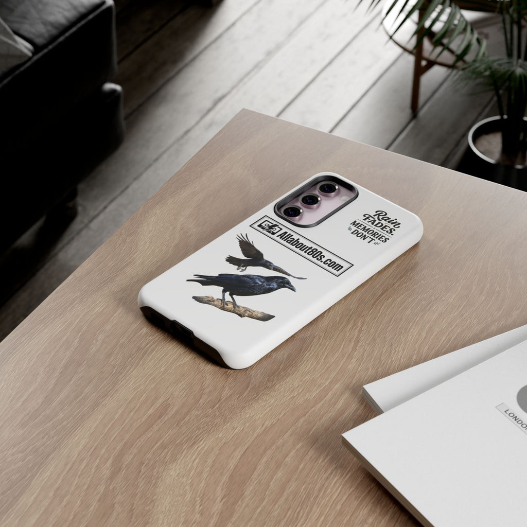 Raven Flight Phone Case — Protective iPhone Case with Black Crow Design