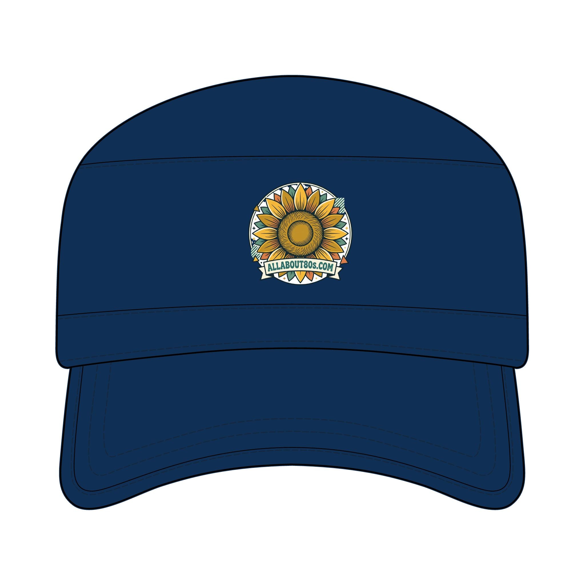 Sunflower Corps Cap – Vintage Military-Style Cotton Hat