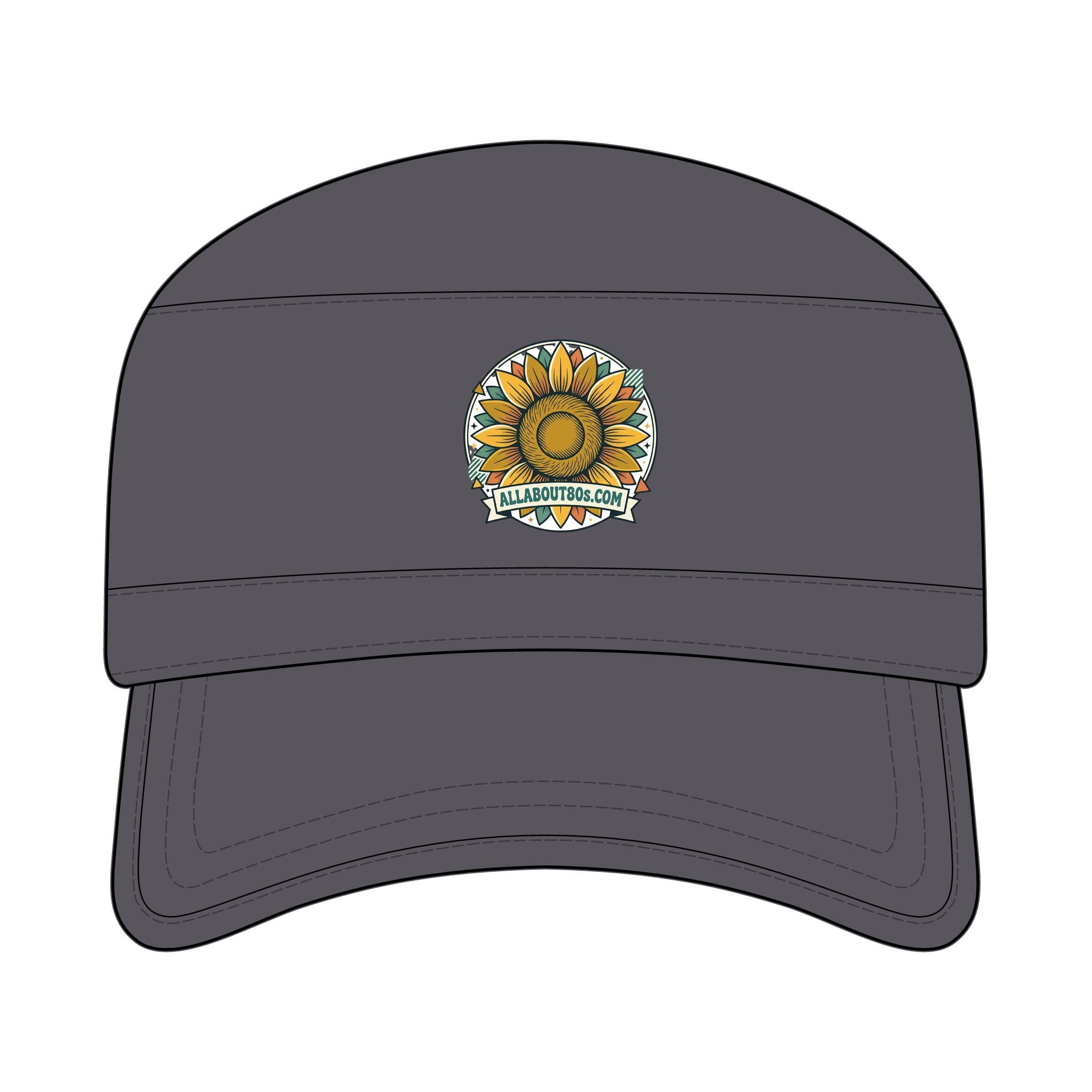 Sunflower Corps Cap – Vintage Military-Style Cotton Hat