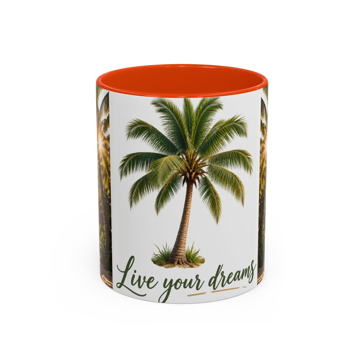 Live Your Dreams Palm Tree Mug
