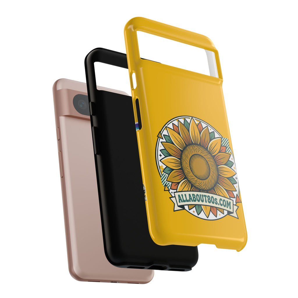 Sunflower Logo Phone Case — AllAbout80s.com Yellow Protective Cover