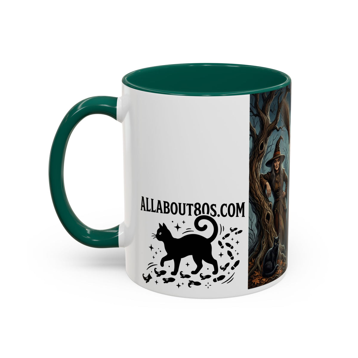 Witches Night Ceramic Mug — Spooky Witch Coven Halloween Coffee Cup (11oz/15oz)
