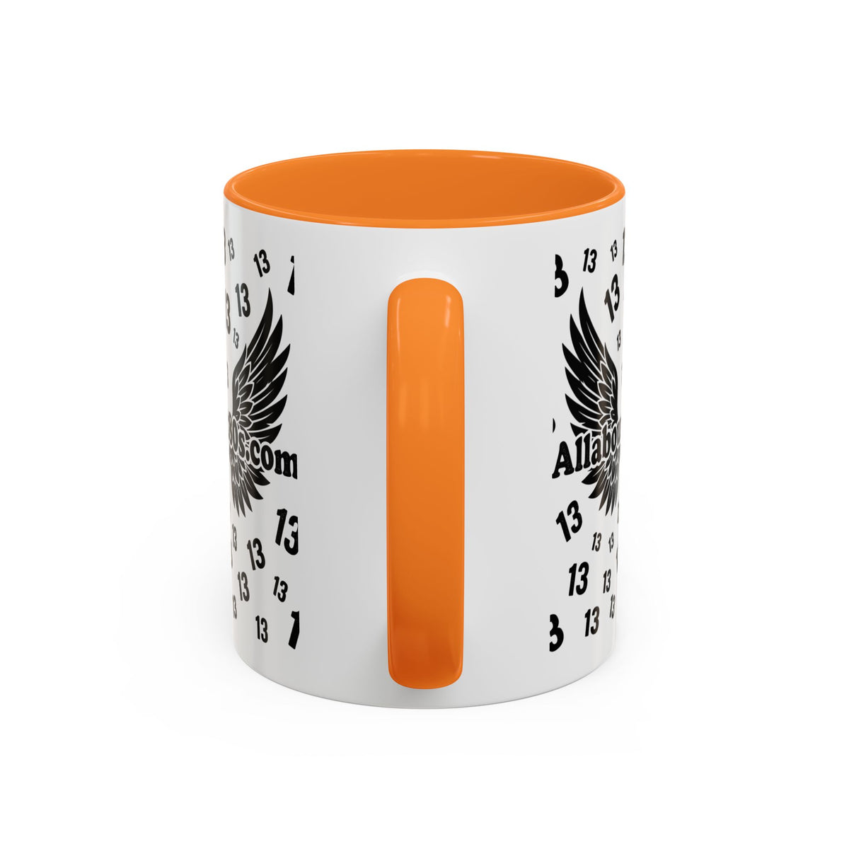 Number 13 Accent Mug — Bold Sports-Style Ceramic Coffee Cup (11oz/15oz)