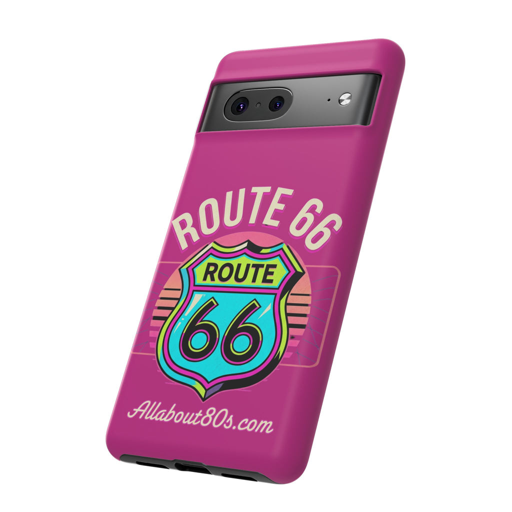 Route 66 Phone Case — Retro Neon Road Trip iPhone Cover