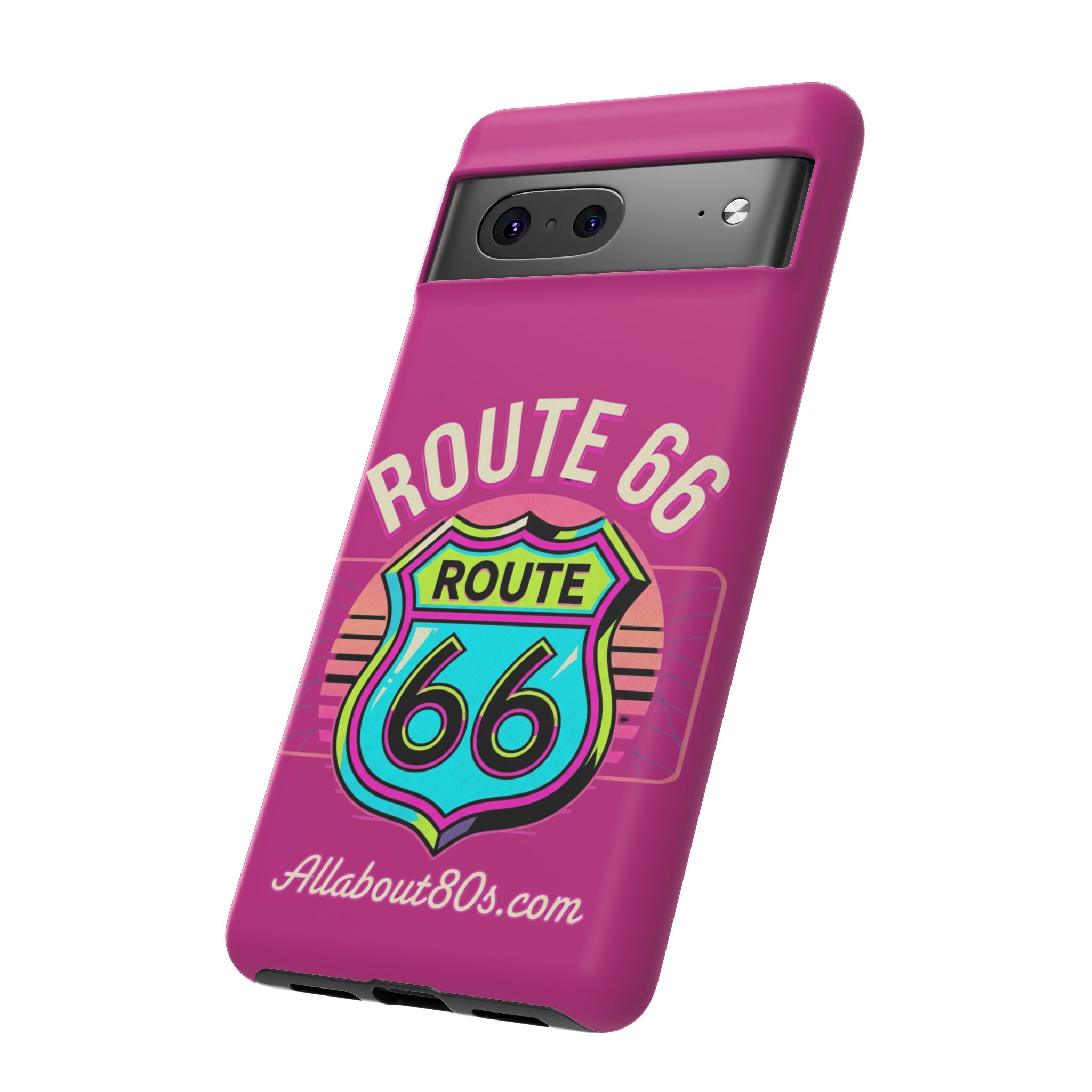 Route 66 Phone Case — Retro Neon Road Trip iPhone Cover