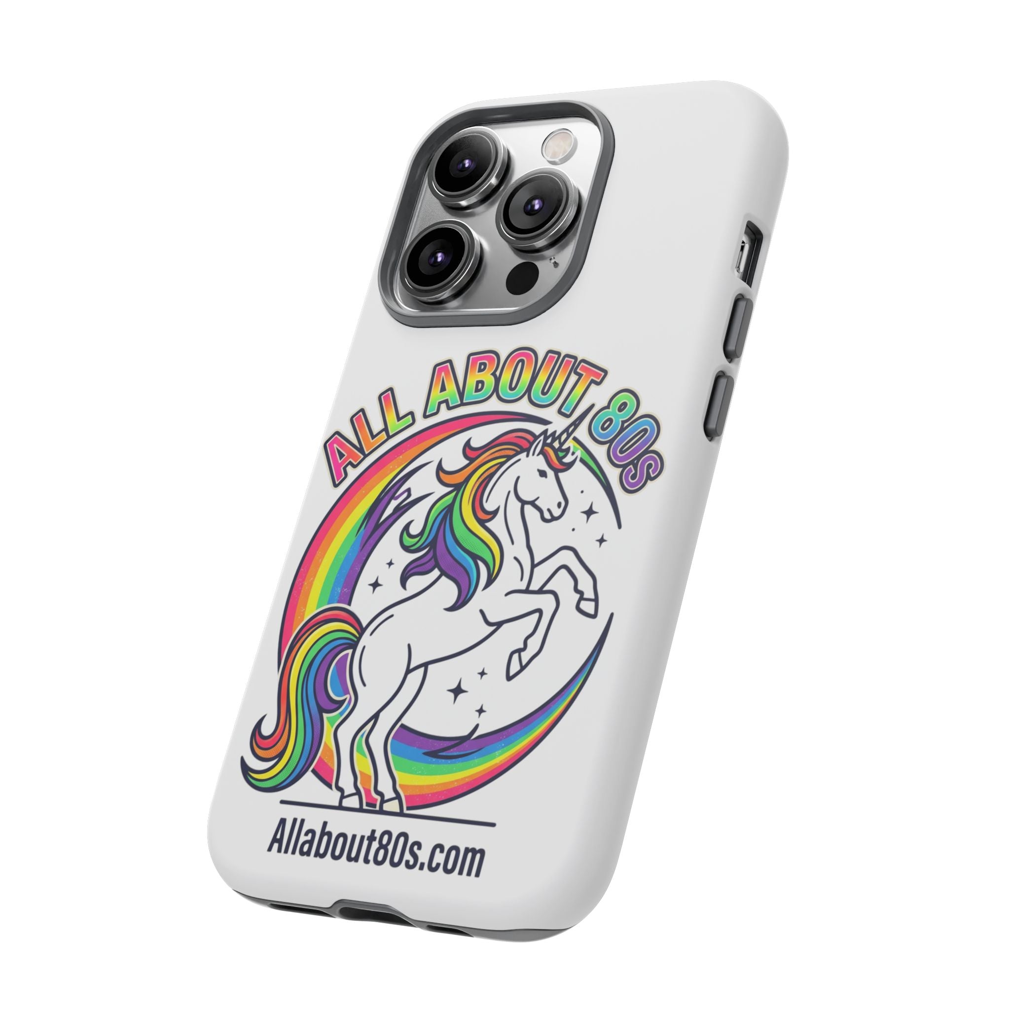 All About 80s Rainbow Unicorn Phone Case