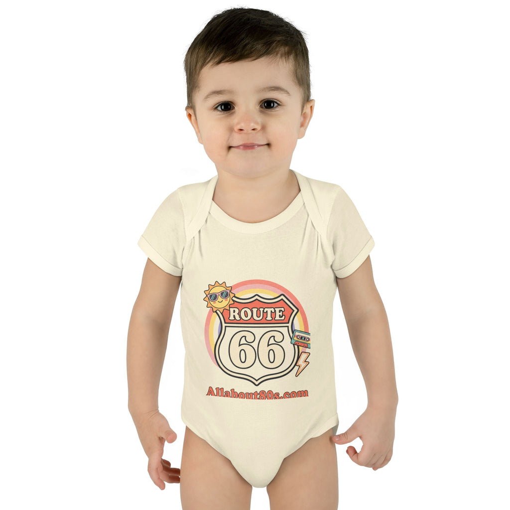 Route 66 Baby Bodysuit – Retro Travel Infant Onesie