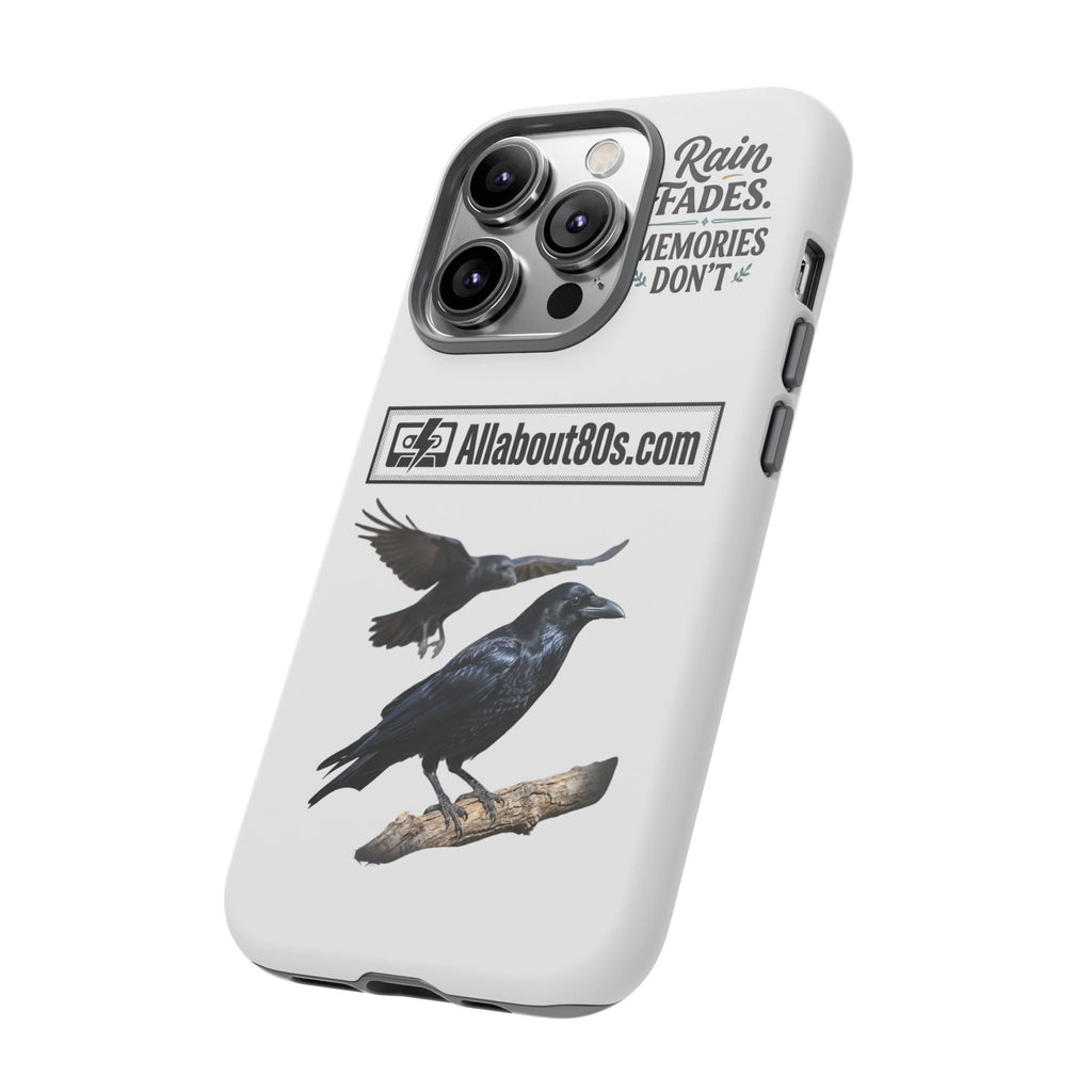 Raven Flight Phone Case — Protective iPhone Case with Black Crow Design