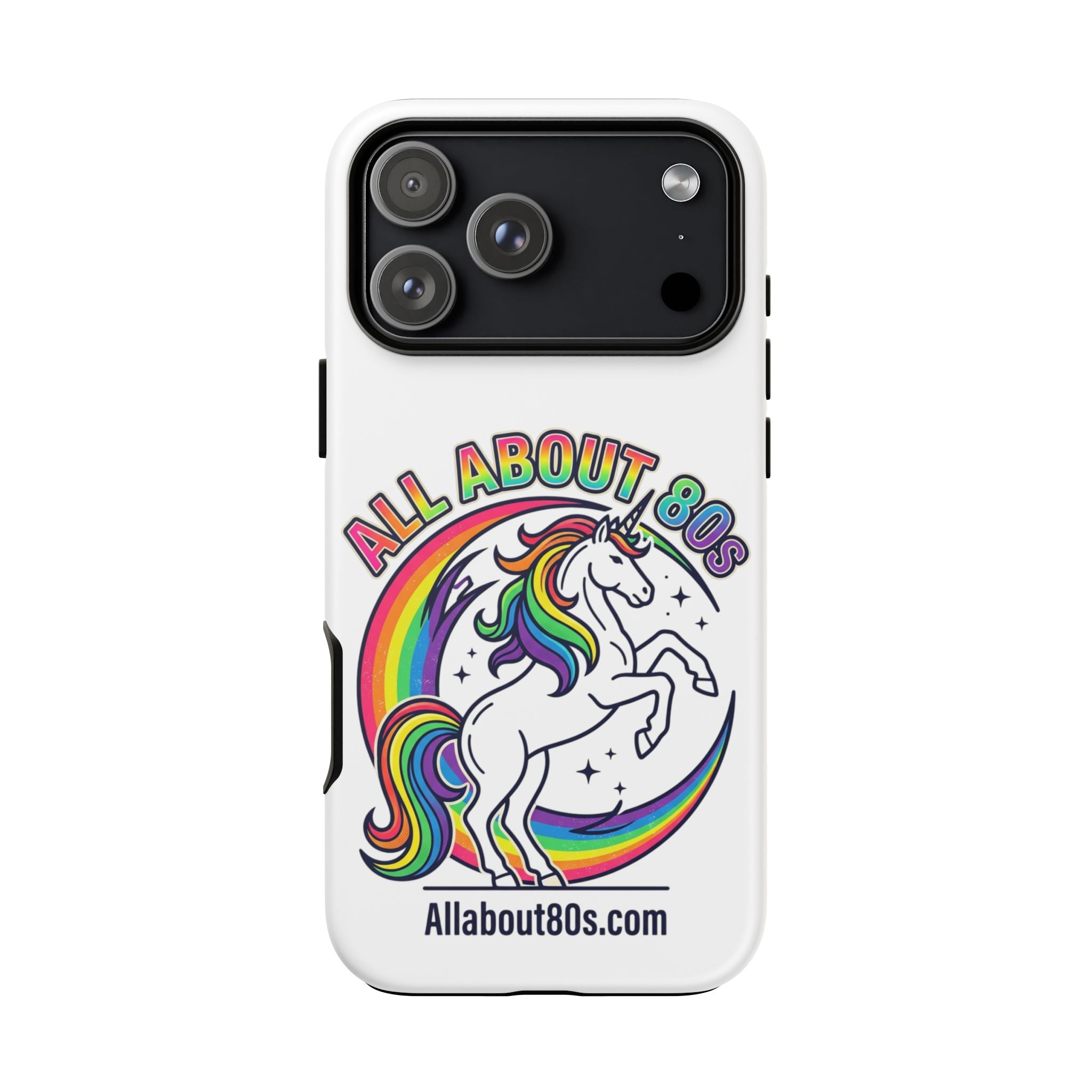All About 80s Rainbow Unicorn Phone Case