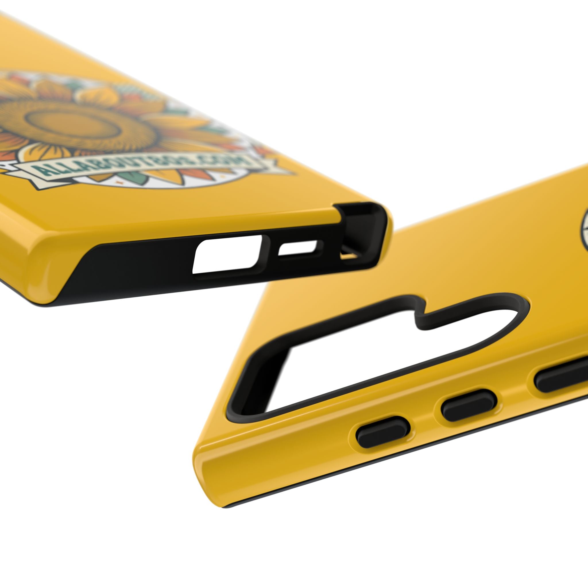 Sunflower Logo Phone Case — AllAbout80s.com Yellow Protective Cover
