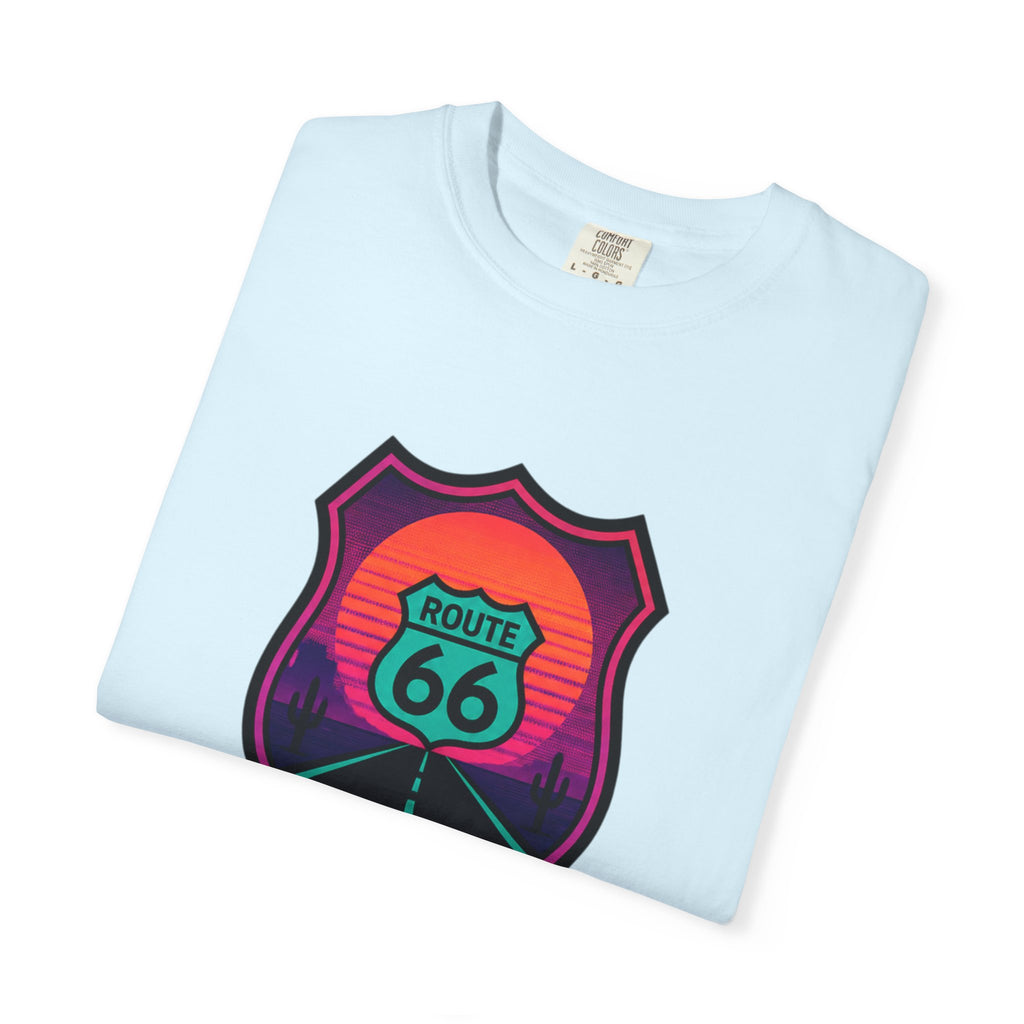 Route 66 Sunset T‑Shirt — Retro Roadtrip Graphic Tee