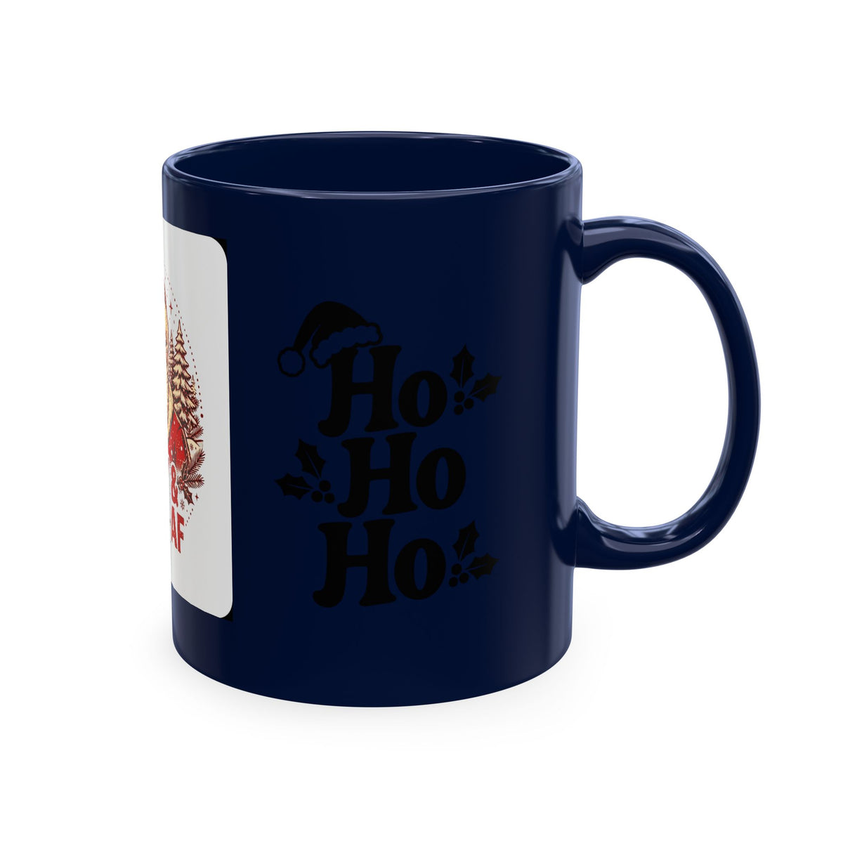 Merry & Bright AF Christmas Santa Ceramic Mug