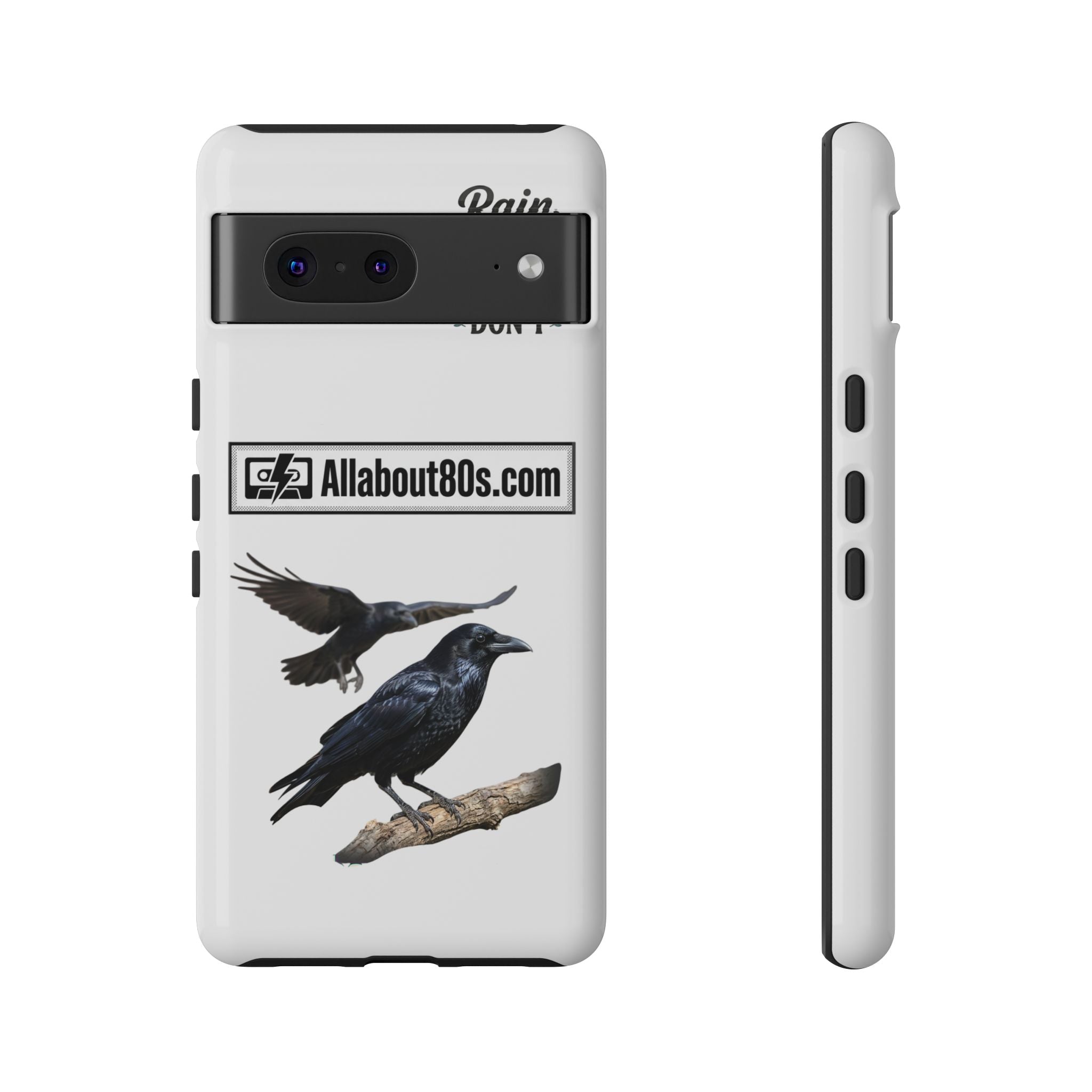 Raven Flight Phone Case — Protective iPhone Case with Black Crow Design