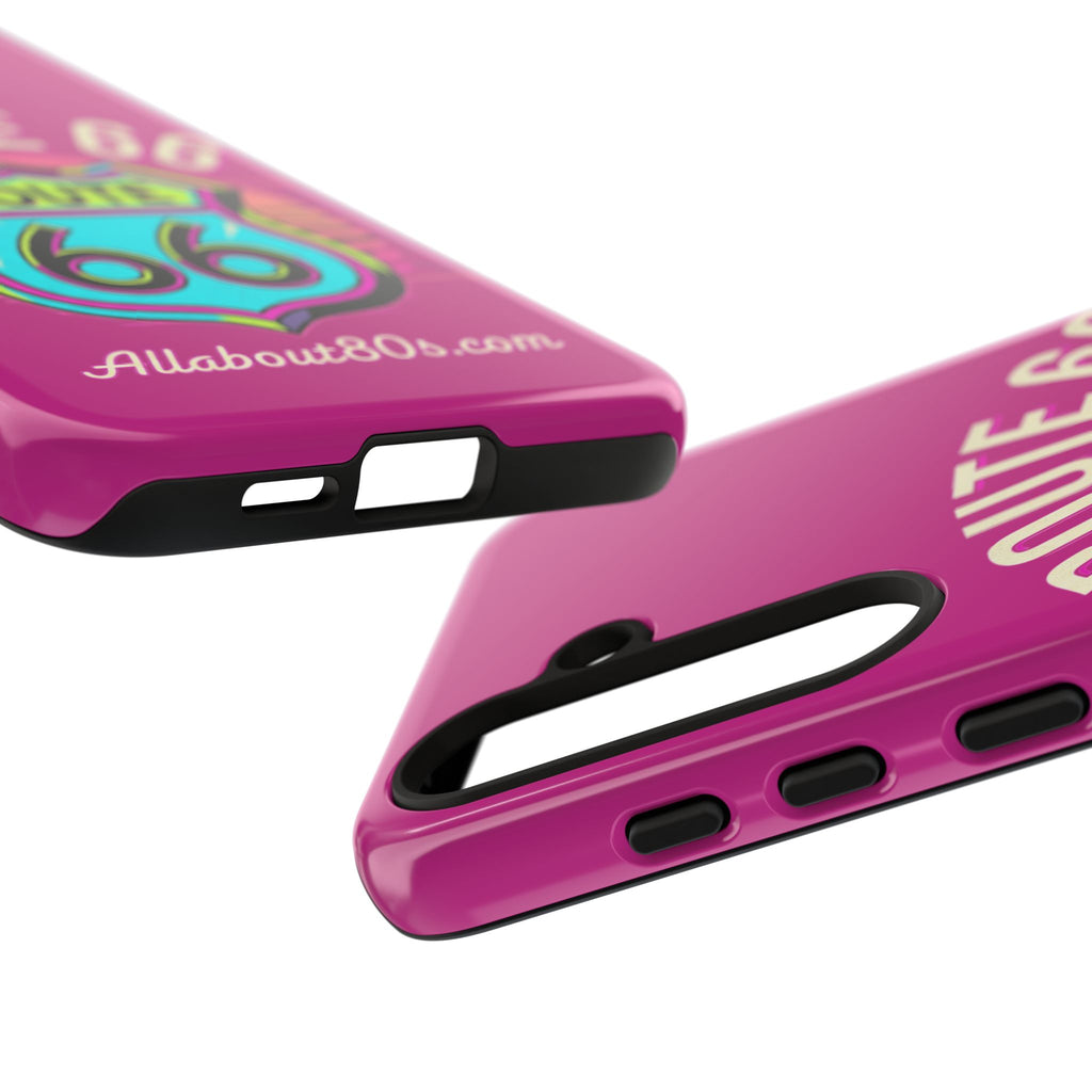 Route 66 Phone Case — Retro Neon Road Trip iPhone Cover