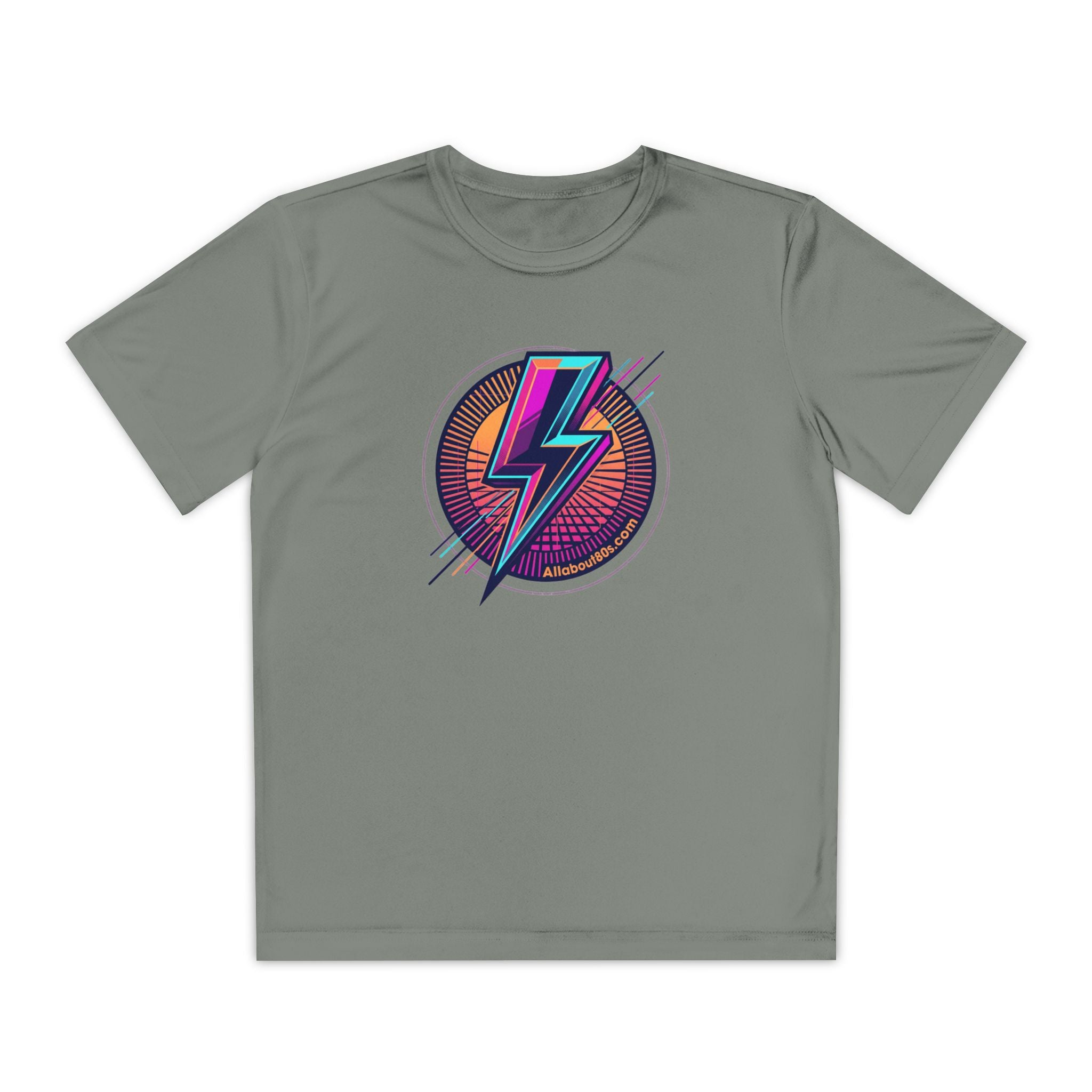 Youth Lightning Bolt Tee – Retro 80s AllAbout80s.com Graphic Shirt