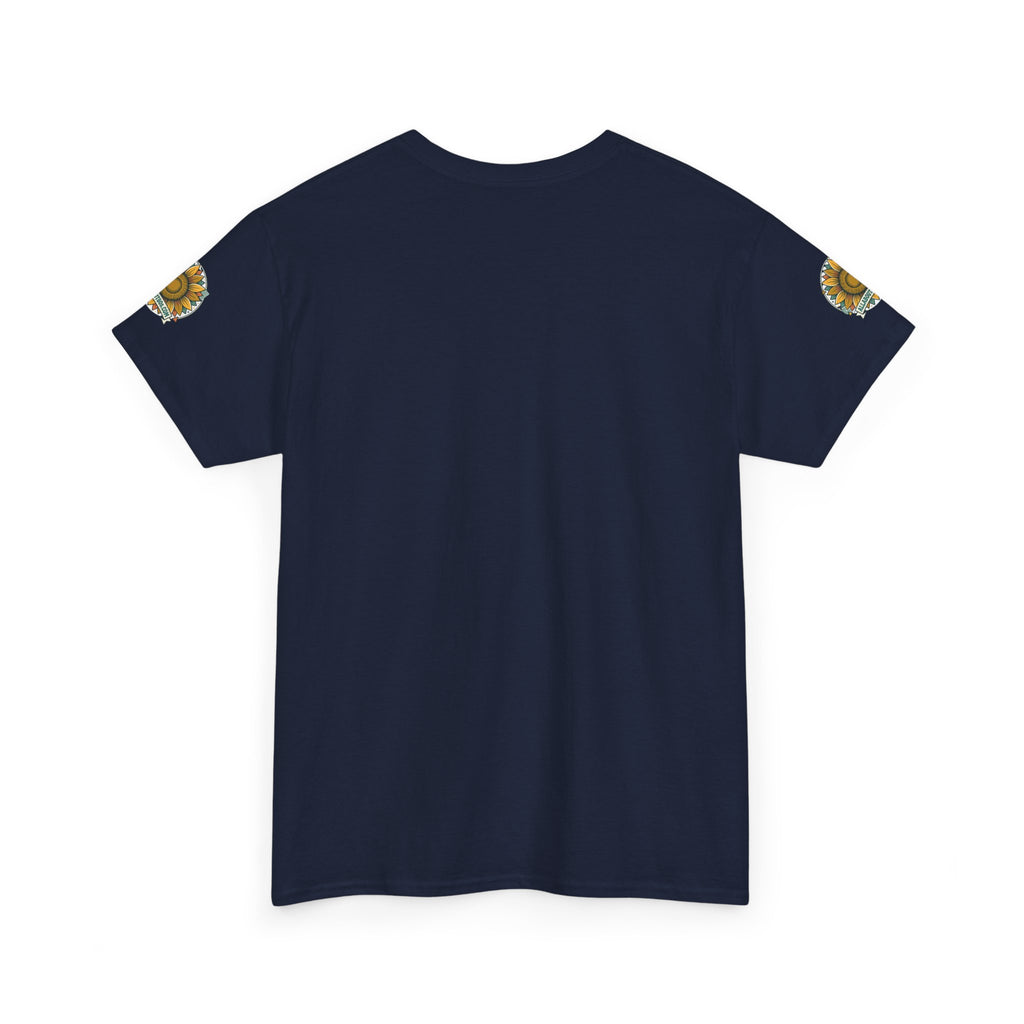 Sunflower Logo T-Shirt — AllAbout80s.com Vintage Floral Tee