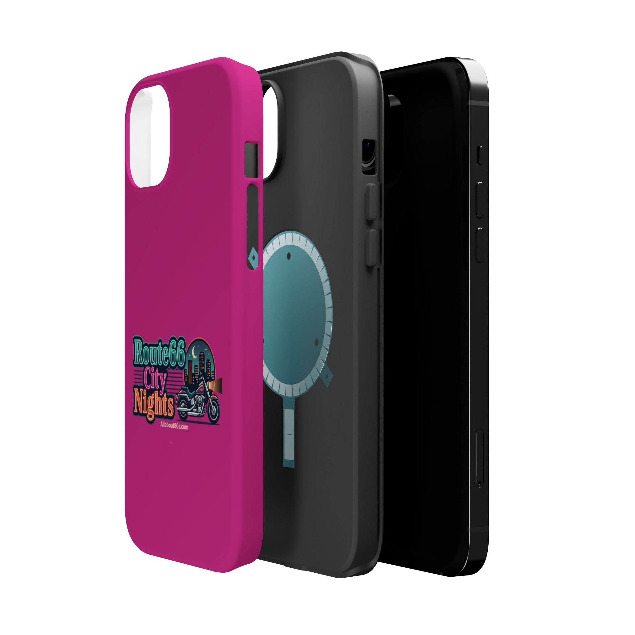 Phone Case — 'Route 66 City Nights' Magnetic Impact-Resistant Case