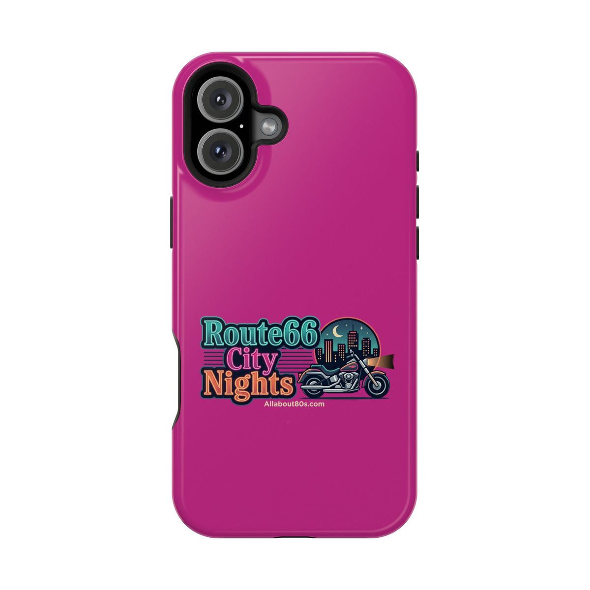 Phone Case — 'Route 66 City Nights' Magnetic Impact-Resistant Case