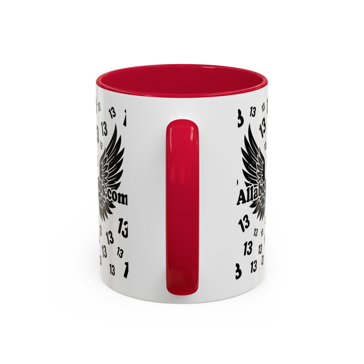 Number 13 Accent Mug — Bold Sports-Style Ceramic Coffee Cup (11oz/15oz)