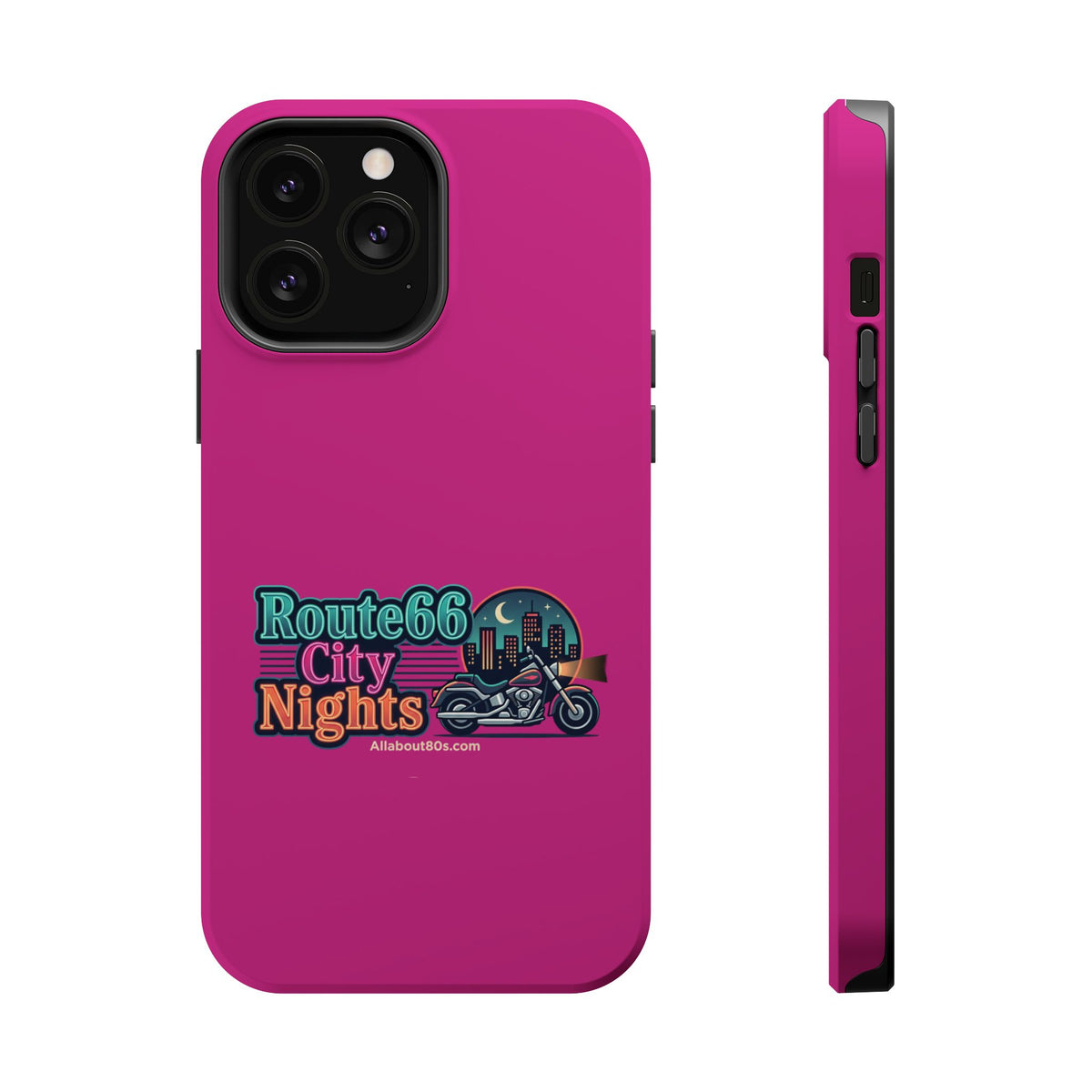 Phone Case — 'Route 66 City Nights' Magnetic Impact-Resistant Case