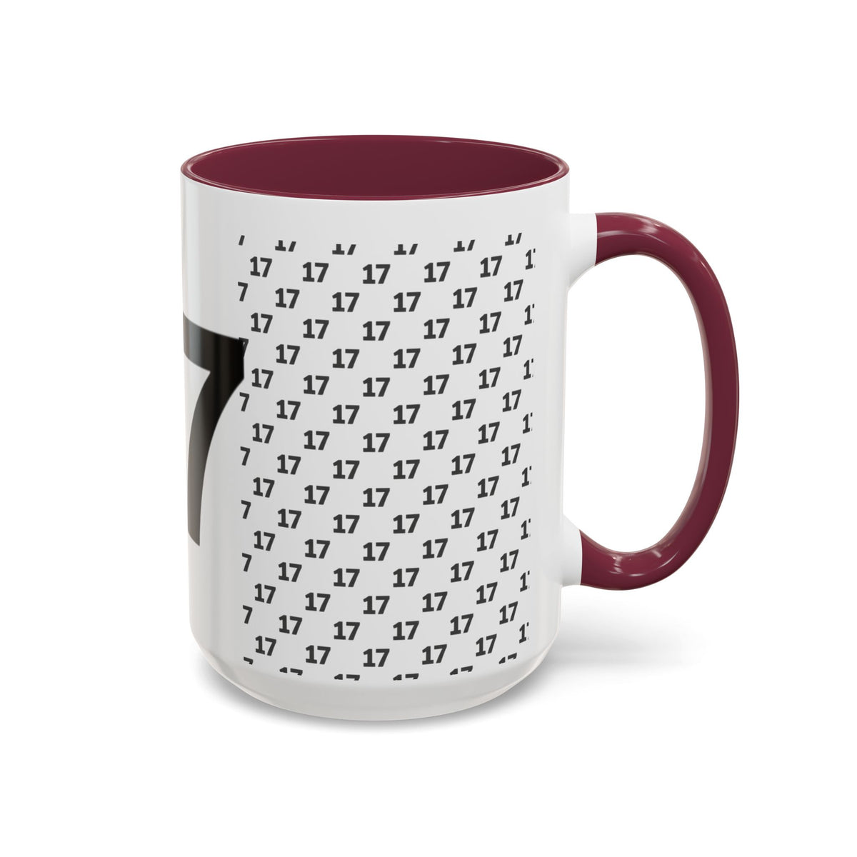 Minimalist Number Pattern Coffee Mug (11oz & 15oz)